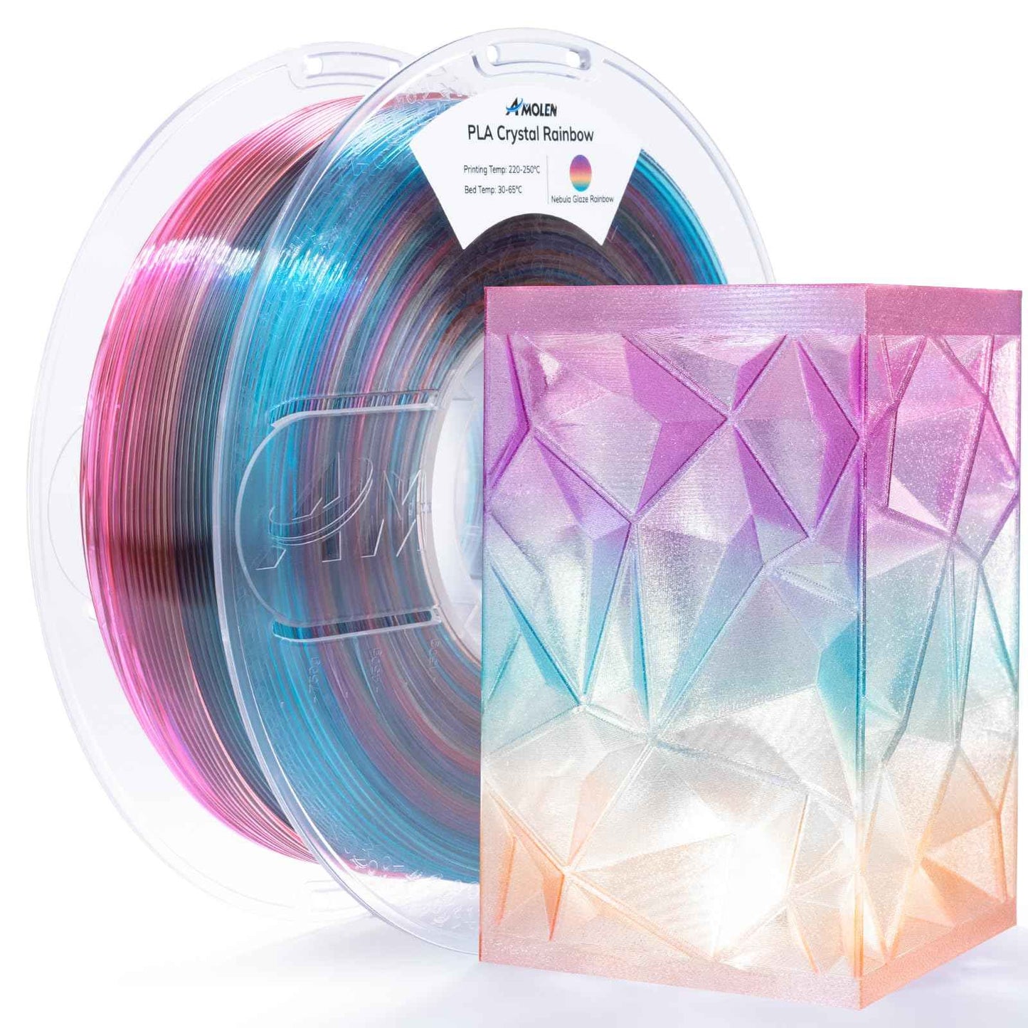 AMOLEN Glow in The Dark PLA Filament, 1.75mm PLA 3D Printer Filament