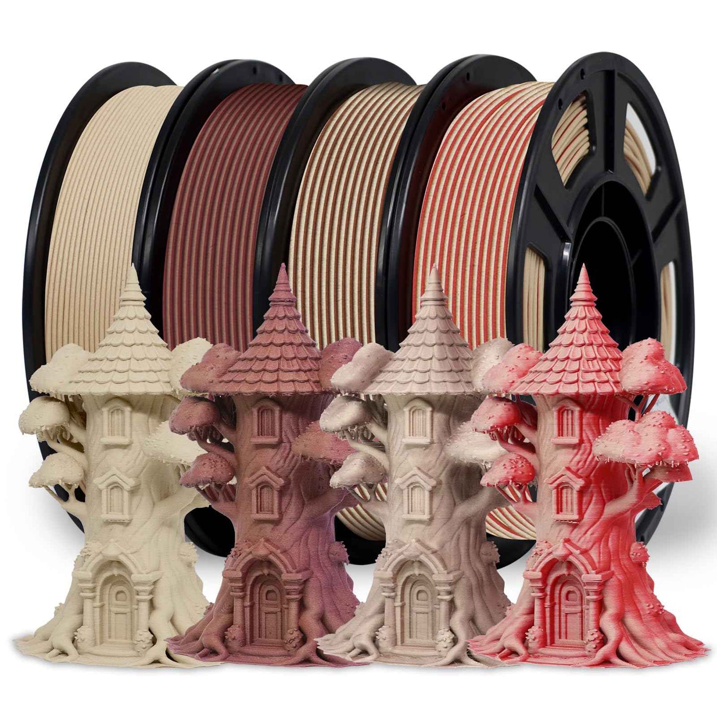RepRapper PLA Filament Glow Dual PLA Filament 1KG for FDM 3D Printer