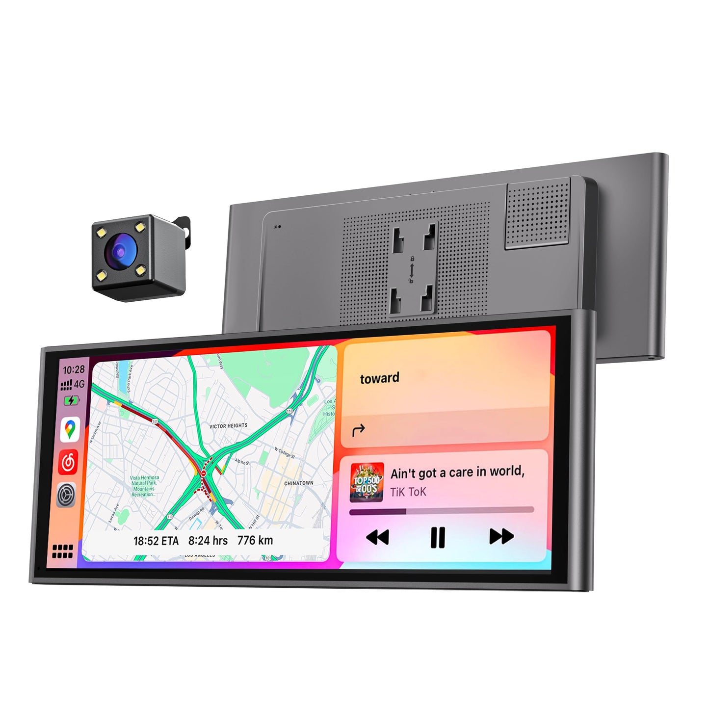 9.26" Wireless Portable Car Play Screen for Apple CarPlay & Android Auto, OTA Updates, Backup Camera, Mirror Link, 5.0 Bluetooth, Voice Control, GPS Navigation, FM