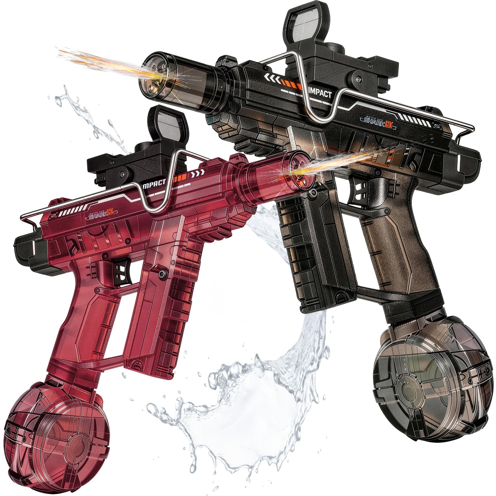 Electric Water Gun for Adults Kids,Realistic SMG,Rechargeable,Automatic Squirt Watergun,Pool Party Outdoor Toy,Summer Battle Game,Long Range,2026 Super Powerful LED Blaster Electric Water Guns