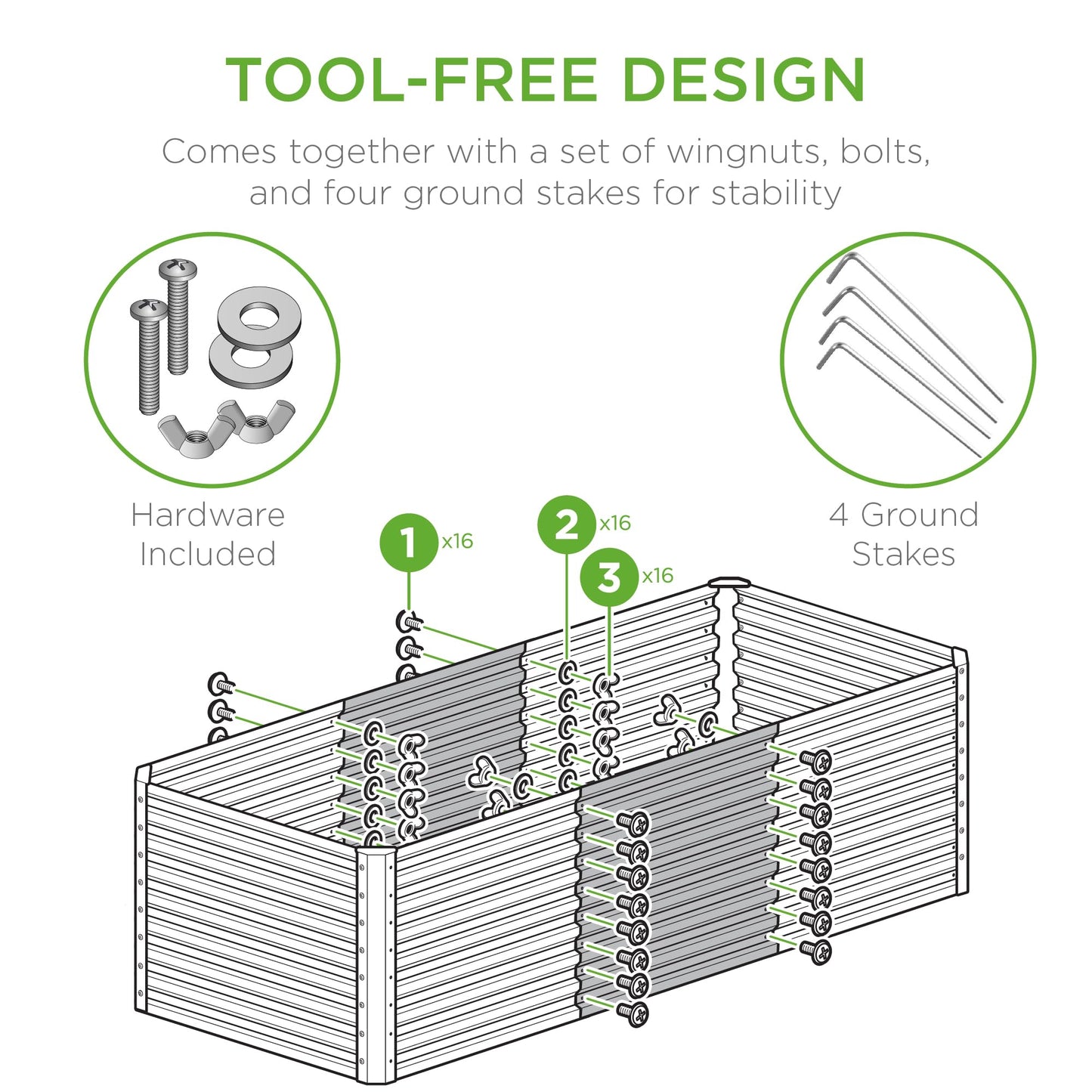 Best Choice Products Outdoor Metal Raised Garden Bed, Planter Box for Vegetables, Flowers, Herbs