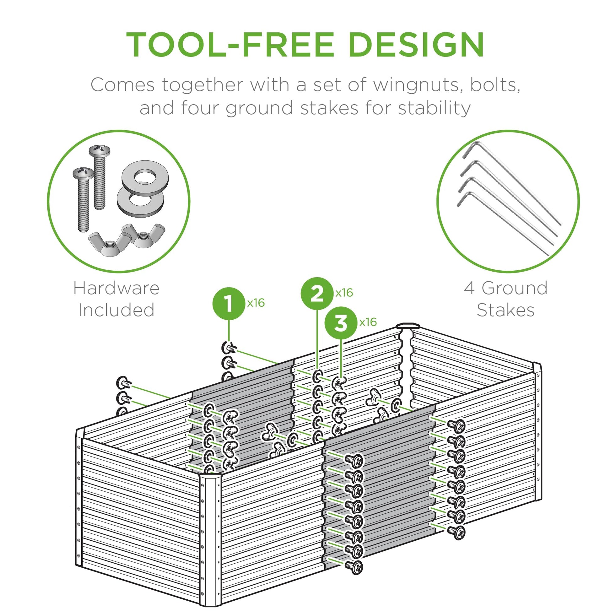 Best Choice Products Outdoor Metal Raised Garden Bed, Planter Box for Vegetables, Flowers, Herbs