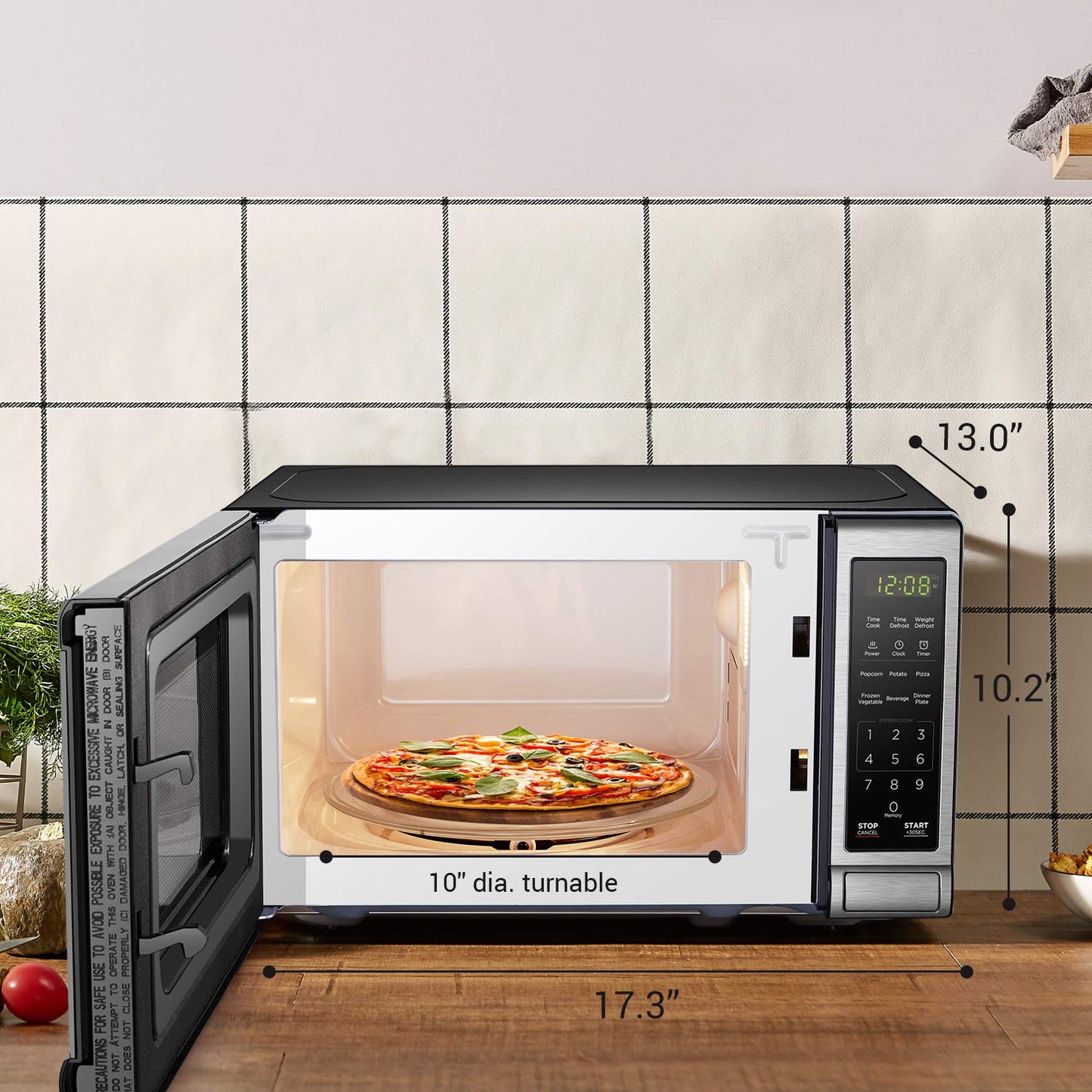 BLACK+DECKER Over the Range Microwave Oven with Air Fryer, Convection, and Bake Modes
