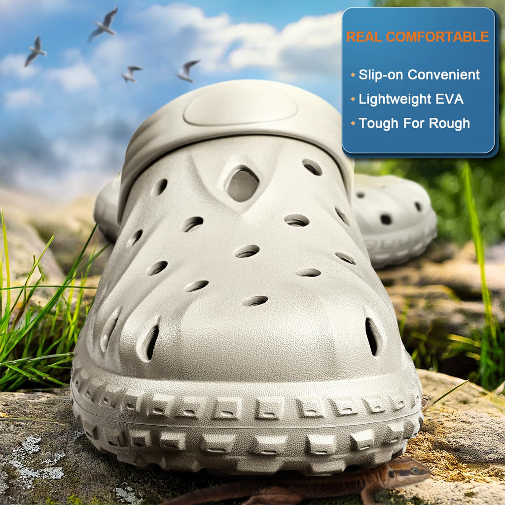 BULLIANT Men Clogs,Comfortable Mules Sandals for Men Women Cushioned Footbed Arch Support-EVA Ligthweight