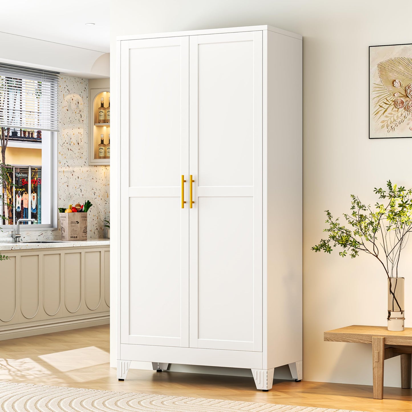 GAIOUS 2 Door Pantry Cabinet
