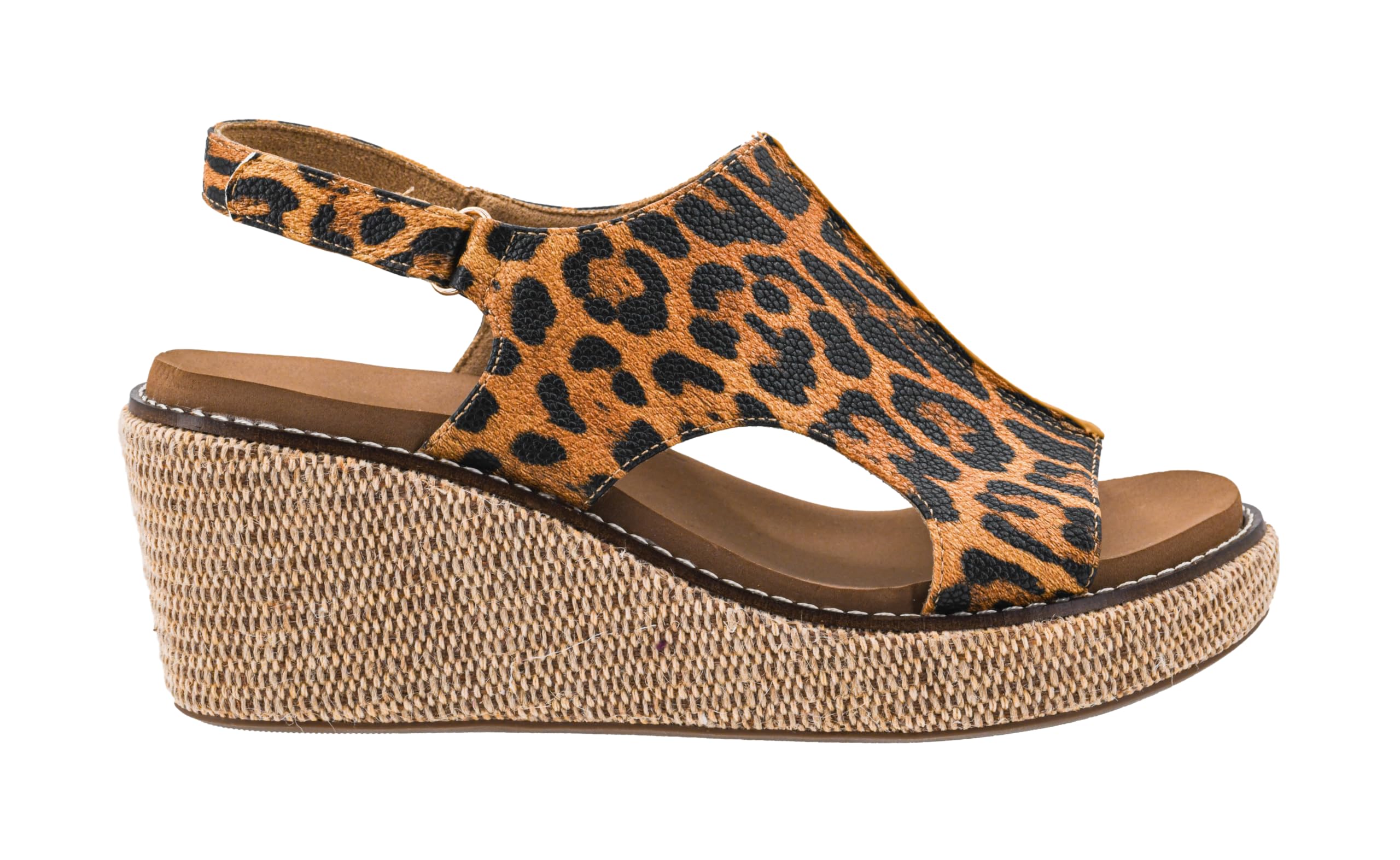 Corkys Footwear Womens Carley Wedges, Featuring Corkys EVA Foam Cushioned Insoles, A 2.5 Inch Heel, Lightweight For All Day Wear, And Hook And Loop Closure