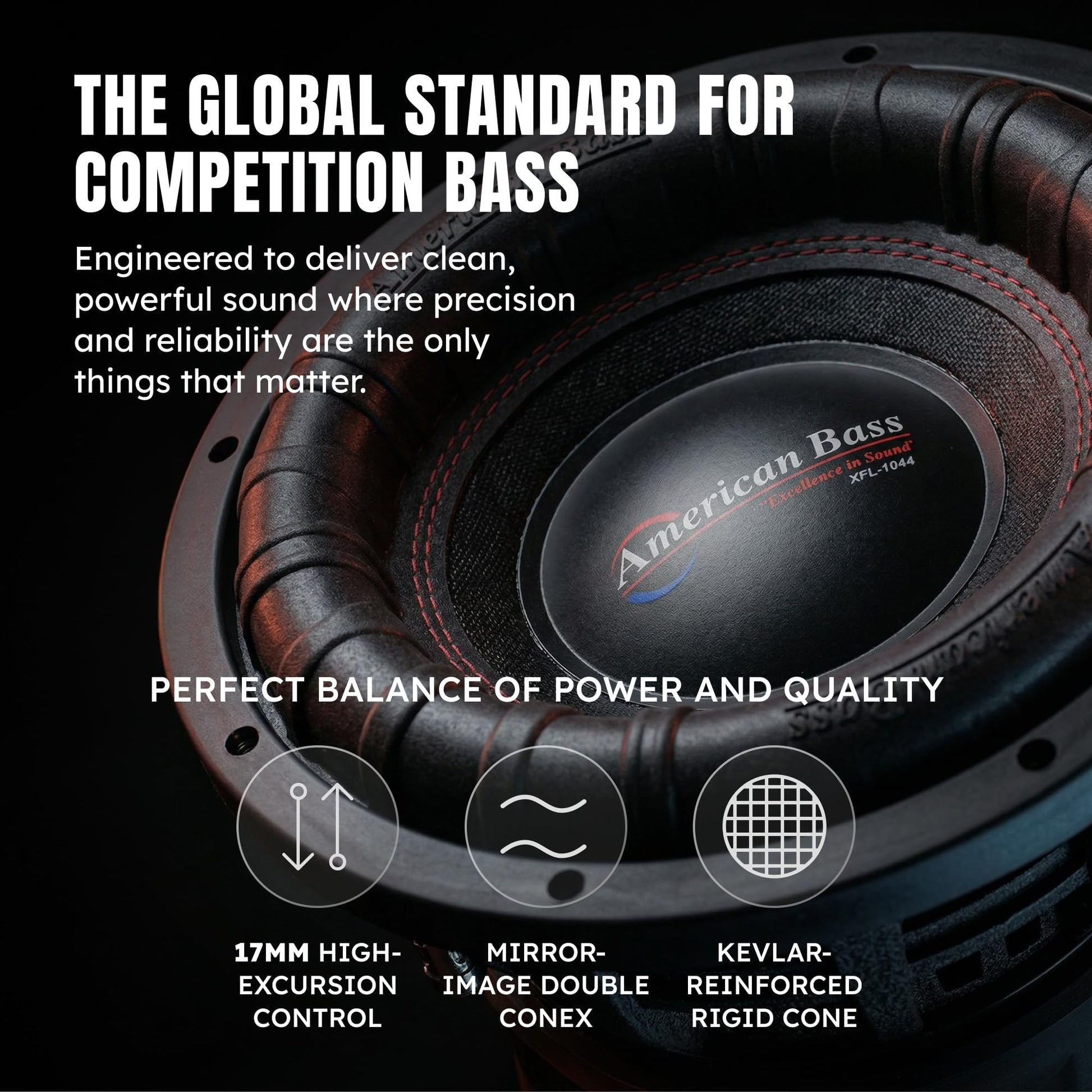 American Bass XFL 10" 2 Ohm 3000 Max Watts Car Subwoofer