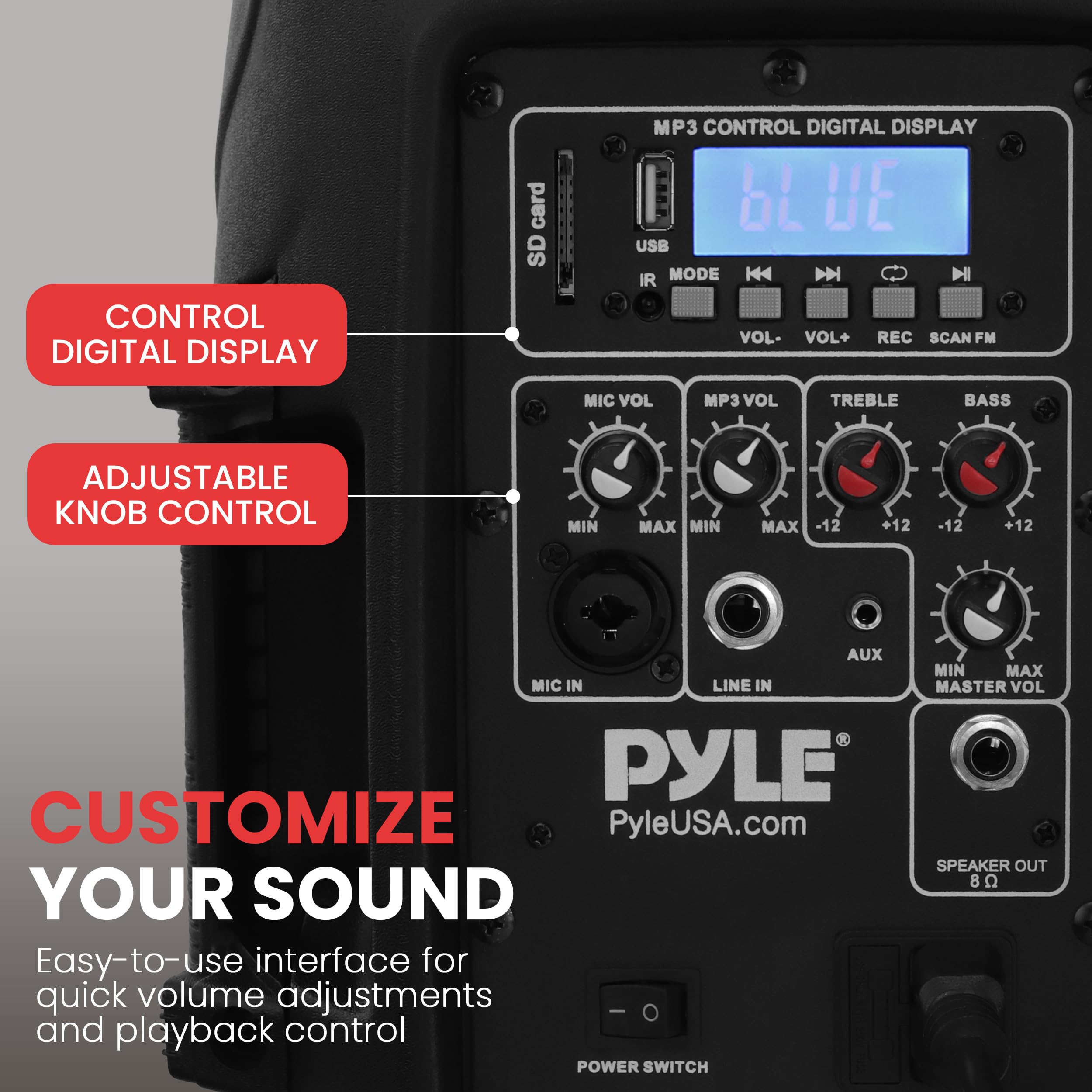 Pyle Outdoor/Surround Active Pa Floorstanding Home Speaker