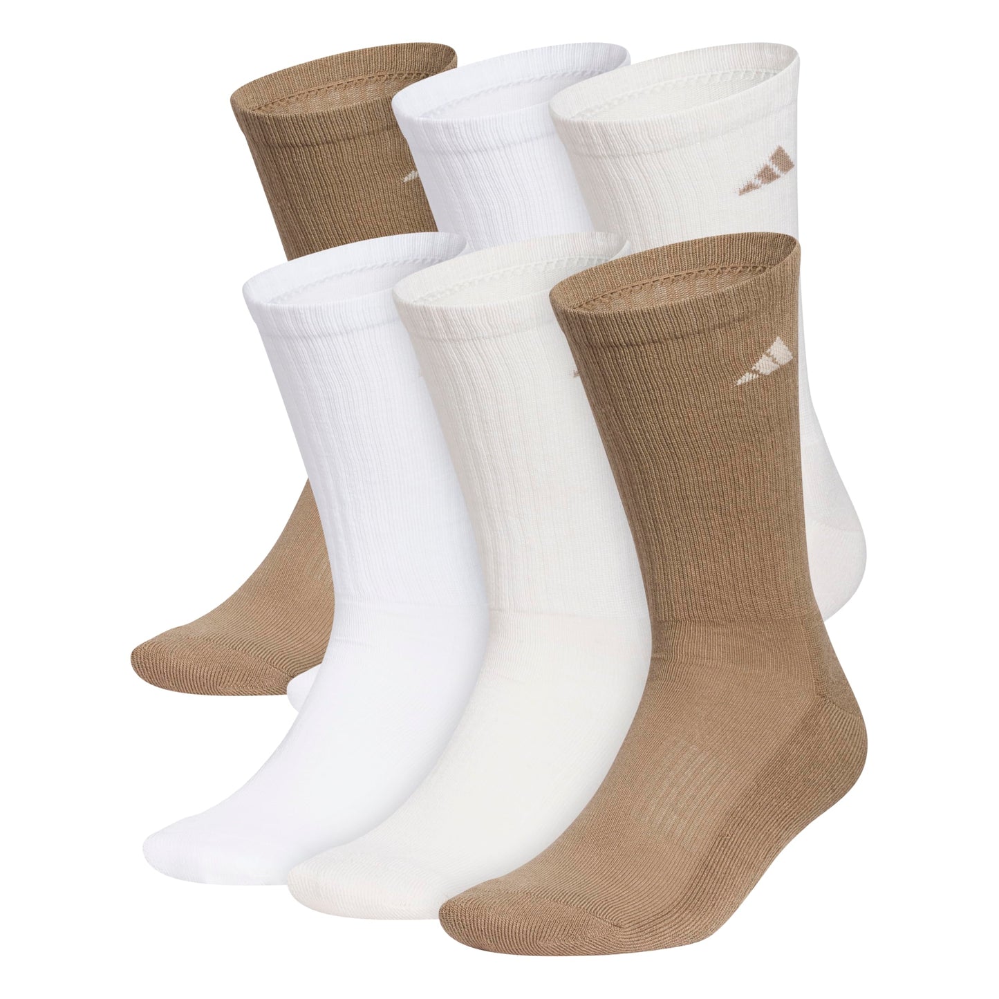 adidas Men's Athletic Cushioned Crew Socks (6 Pairs) Durable & Comfortable