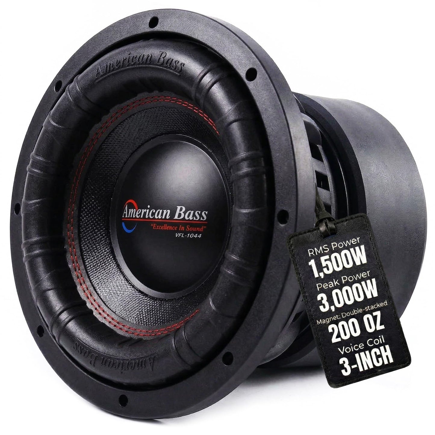 American Bass XFL 10" 2 Ohm 3000 Max Watts Car Subwoofer