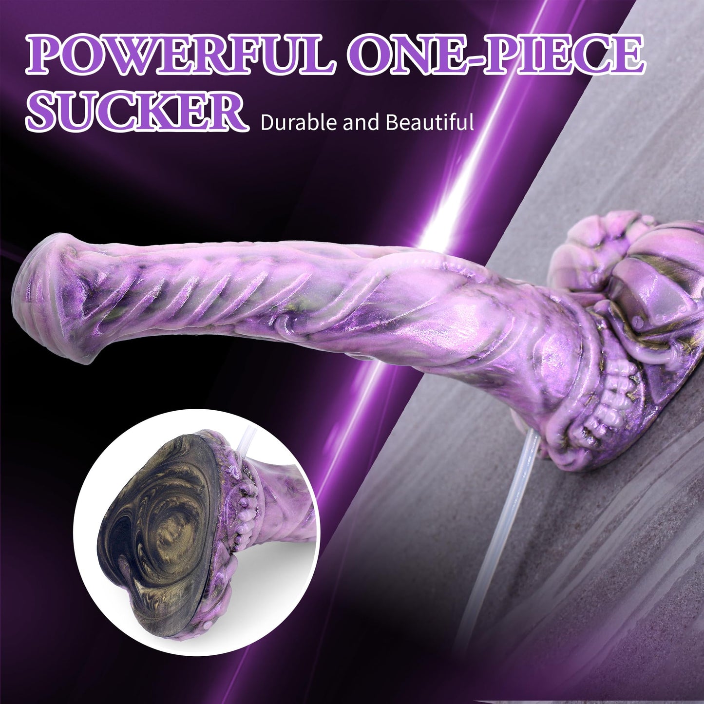 Squirting Dildo Horse Penis for Women, 12inch Big Ejaculating Cock Soft Silicone Suction Cup Monster Cumming Penis Anal Dildo for Solo Play and Couples Sex Game