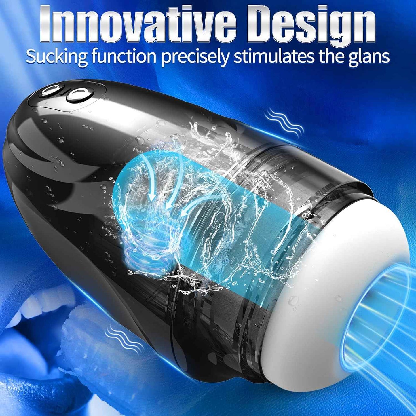 Male Masturbator Sex Toys for Men - Speedmen Male Sex Toy Pocket Pussy Penis Pump with 9 Sucking ＆ Vibrating Modes, Underwater Sex Machine Blowjob Adult Sex Toy for Men