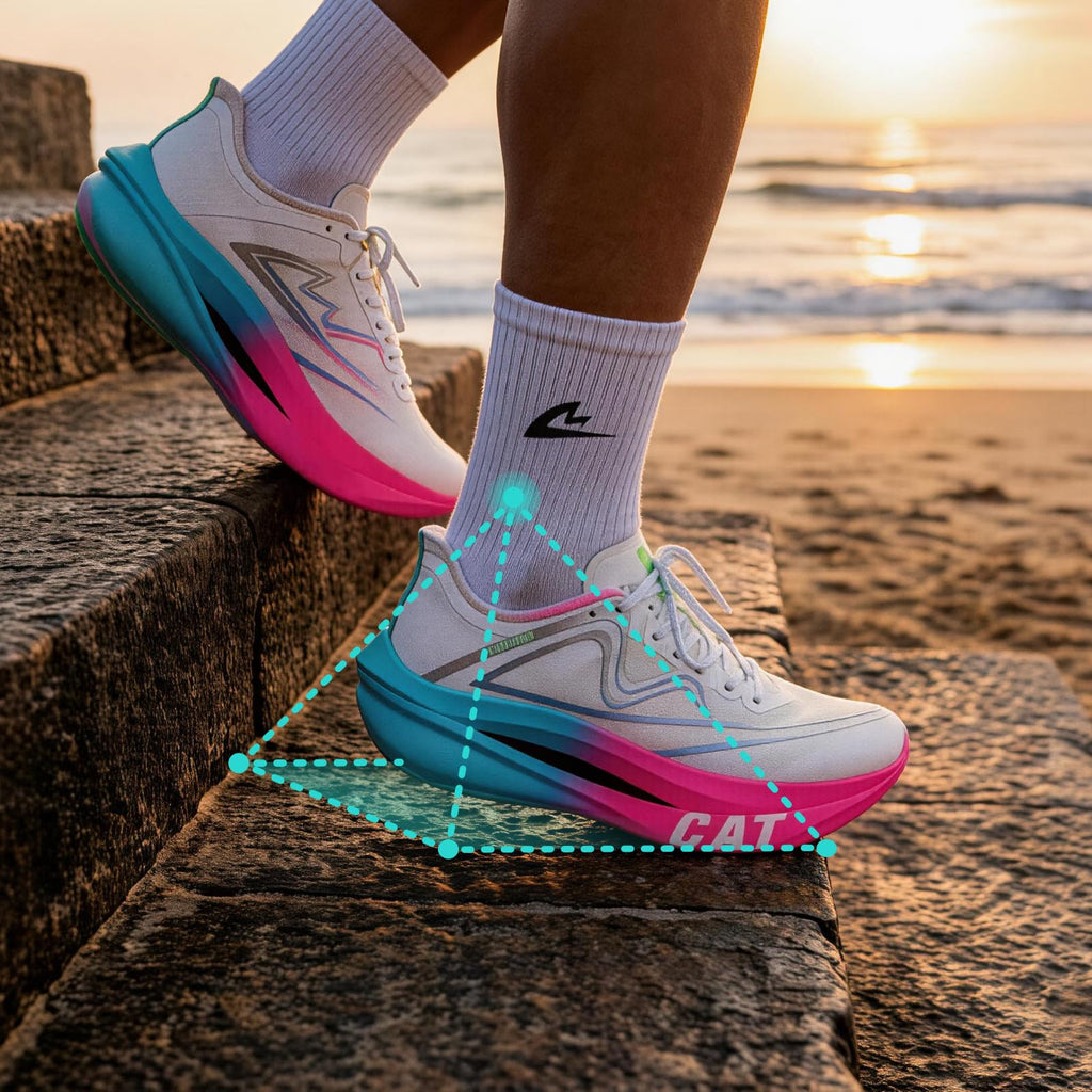 Sonic Cat Women's Marathon Running Shoes Dual Carbon Plates & Dual Midsole Fashion Workout Shoes
