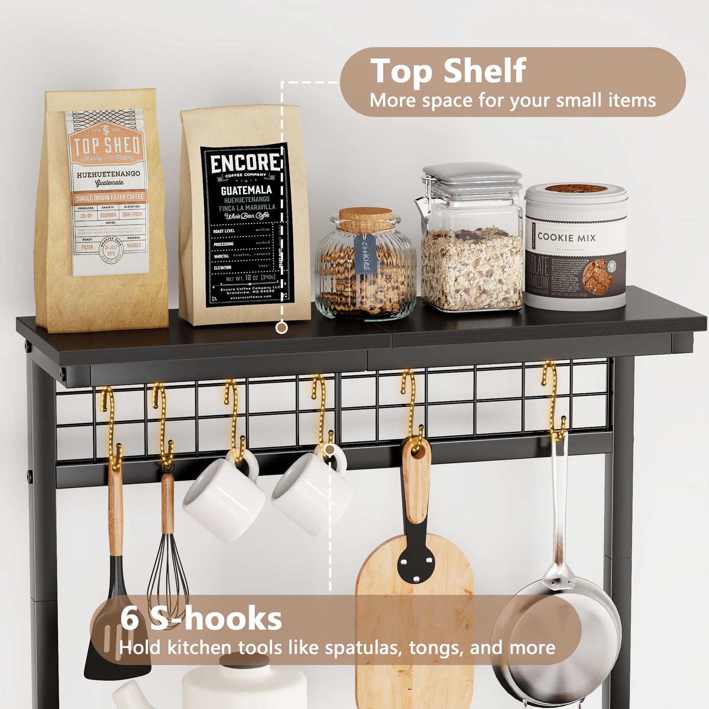 Furologee Small Bakers Rack