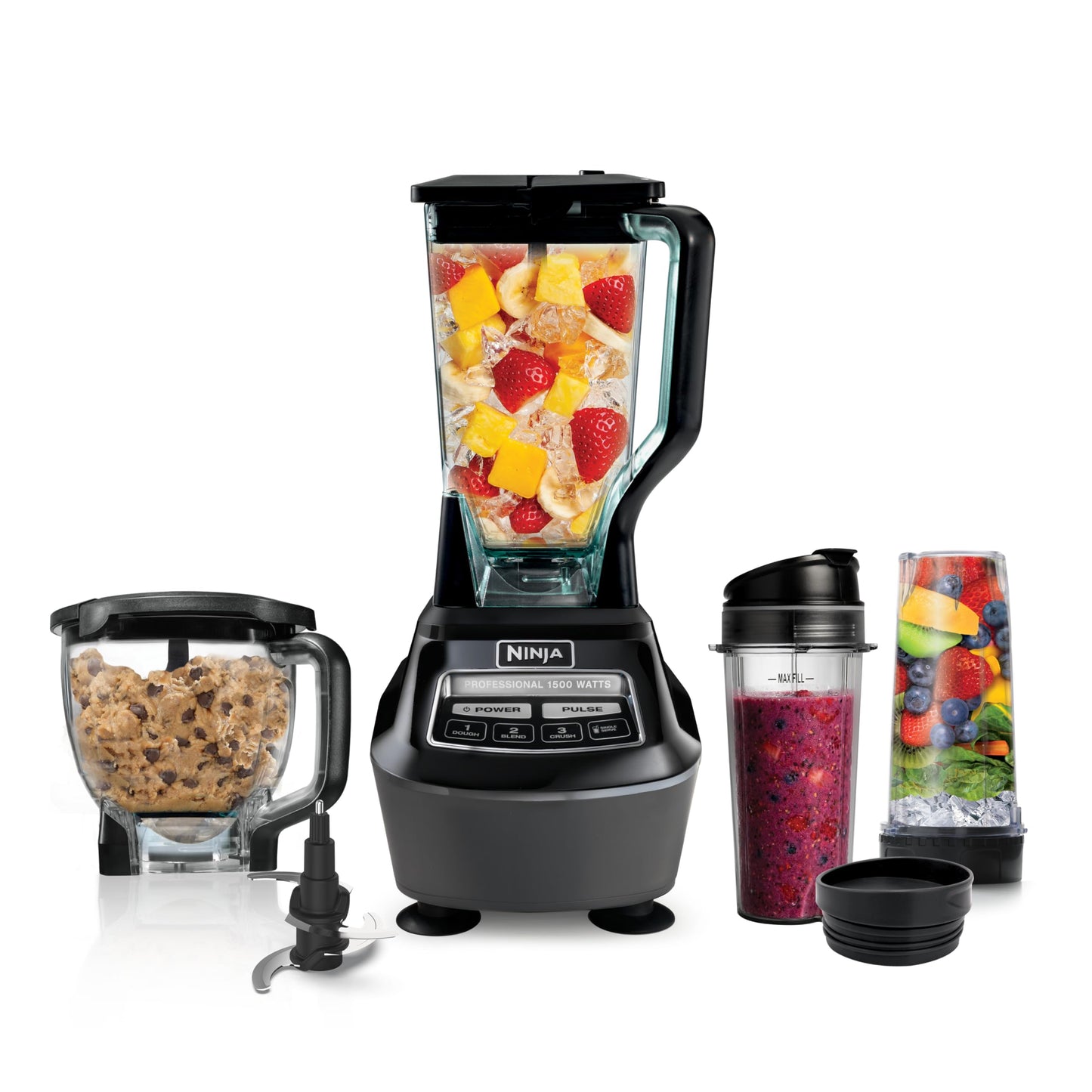 Ninja Blender, Food Processor - Blender for-Smoothies - Includes Pitcher, Smoothie Cup
