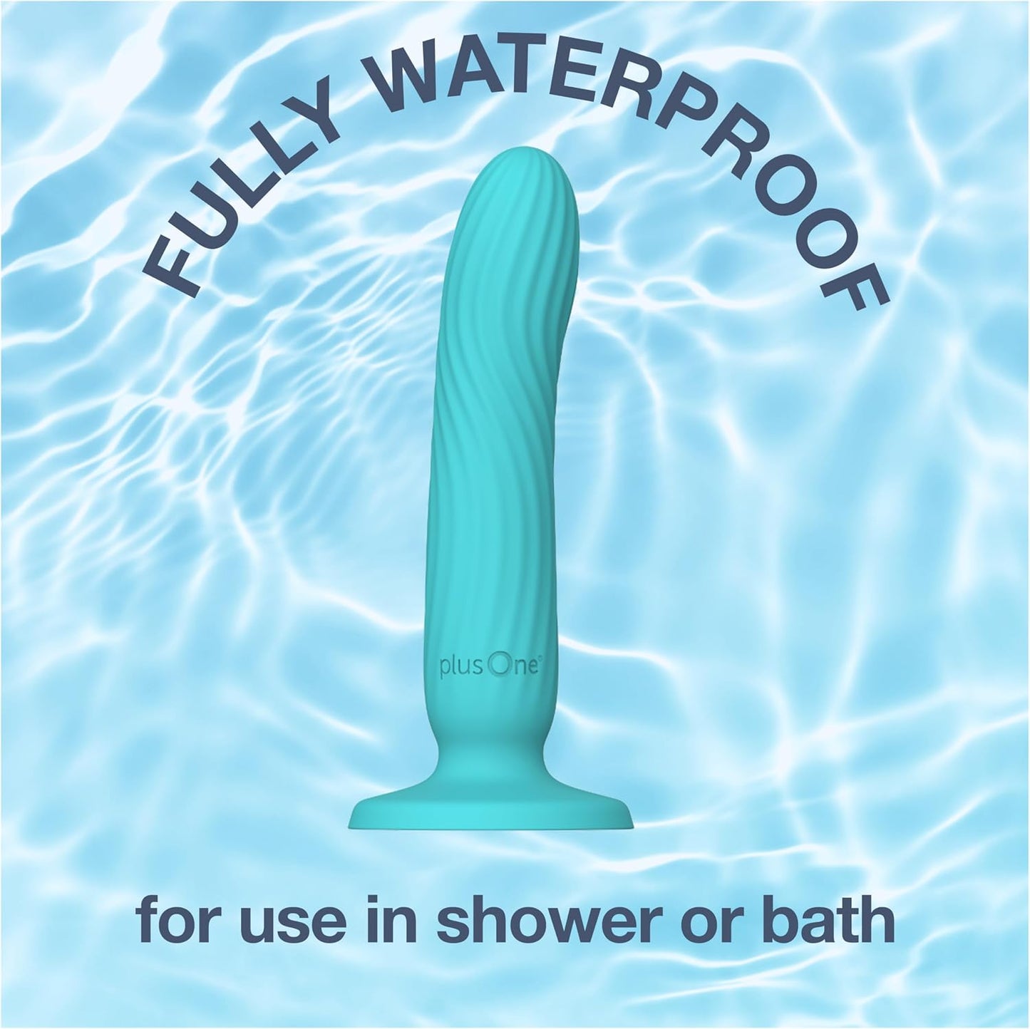 plusOne Dil-lite Internal Stimulator Flexible Non-Vibrating Dildo Teal