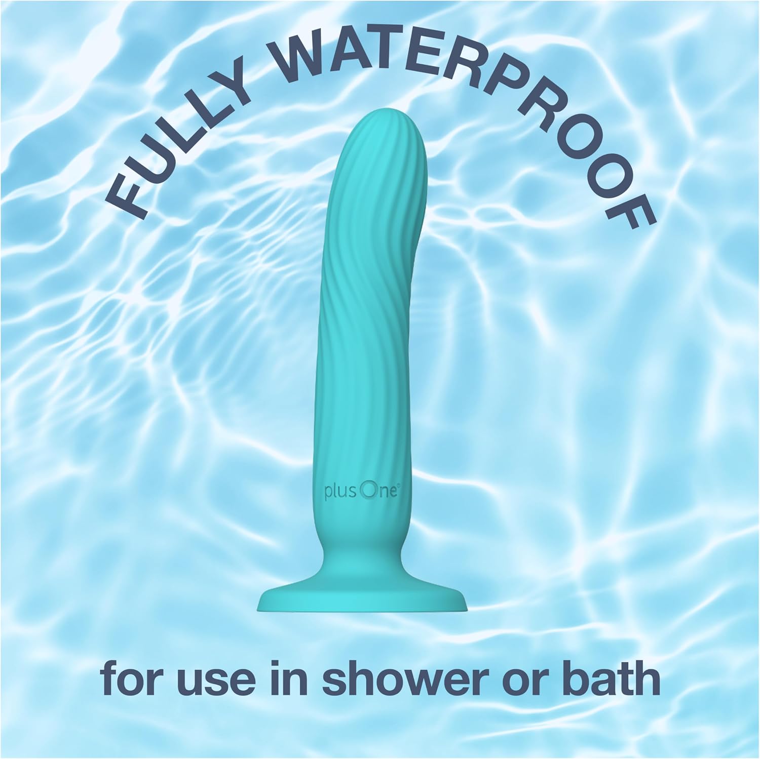plusOne Dil-lite Internal Stimulator Flexible Non-Vibrating Dildo Teal