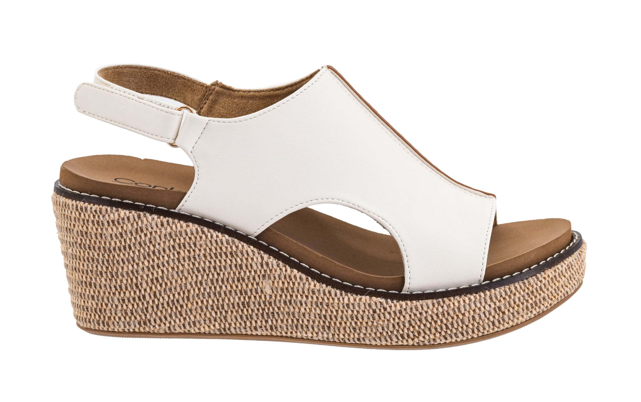 Corkys Footwear Womens Carley Wedges, Featuring Corkys EVA Foam Cushioned Insoles, A 2.5 Inch Heel, Lightweight For All Day Wear, And Hook And Loop Closure