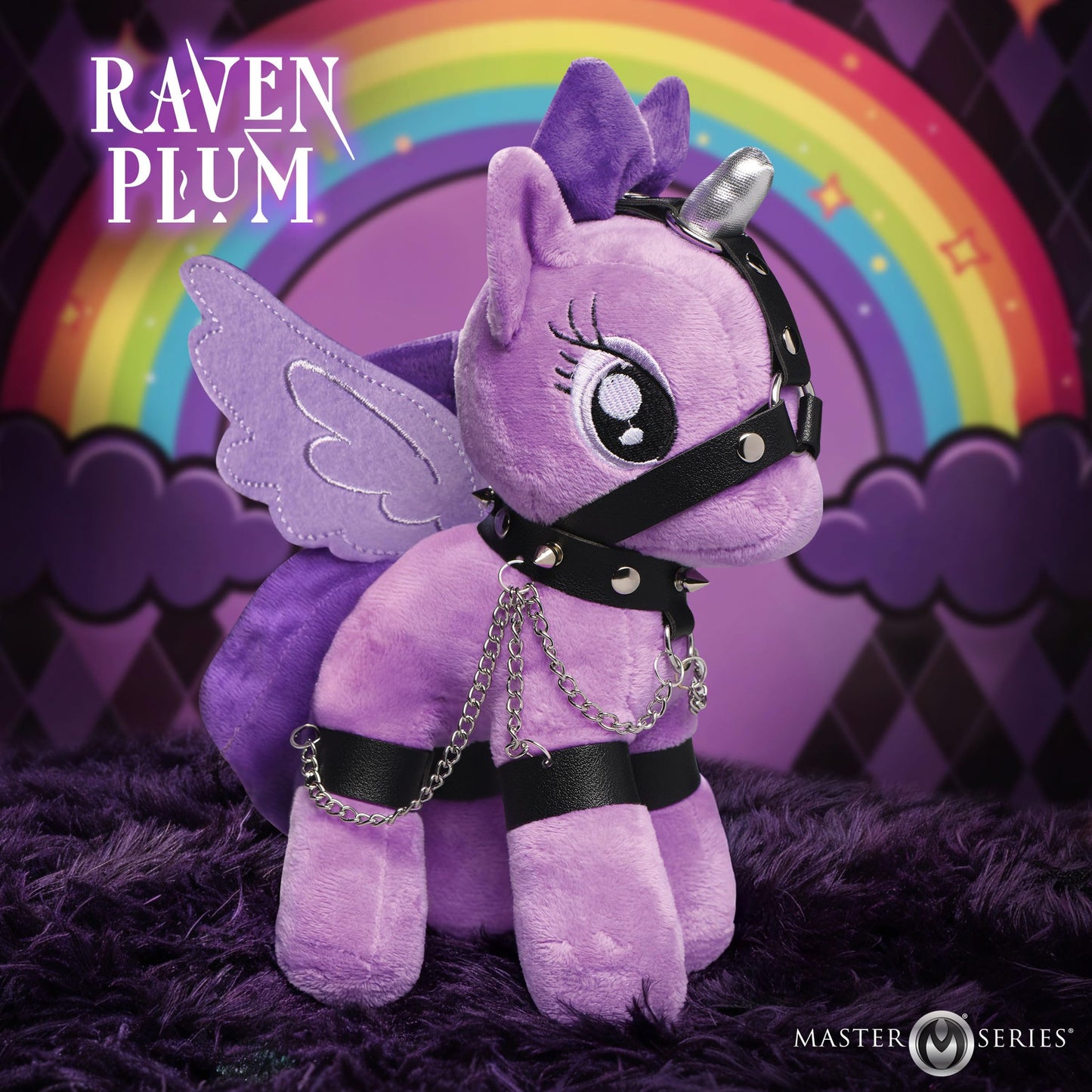 Master Series Scarlet Chainheart Bondage Pony Plush