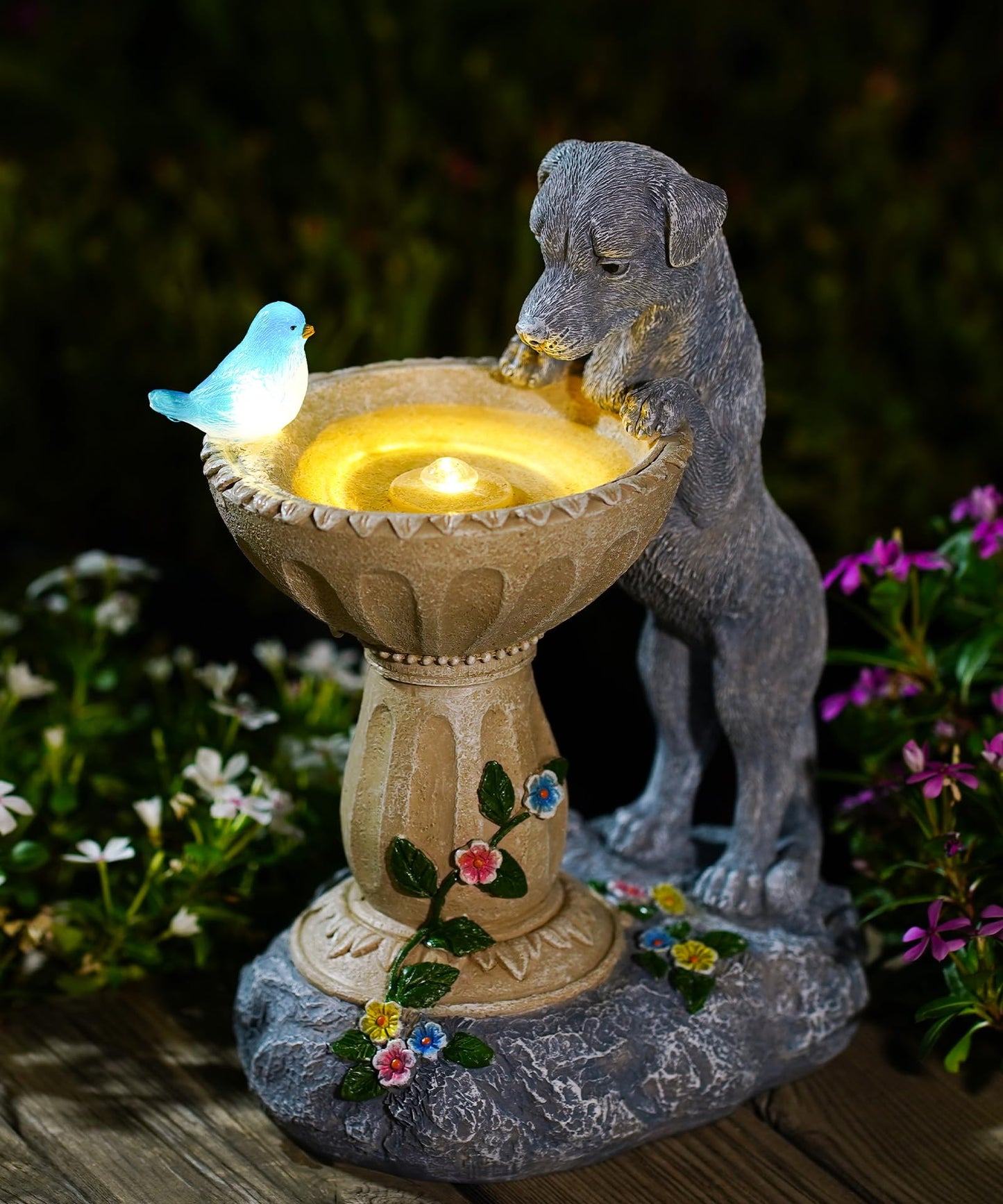 Nacome Solar Birdbath