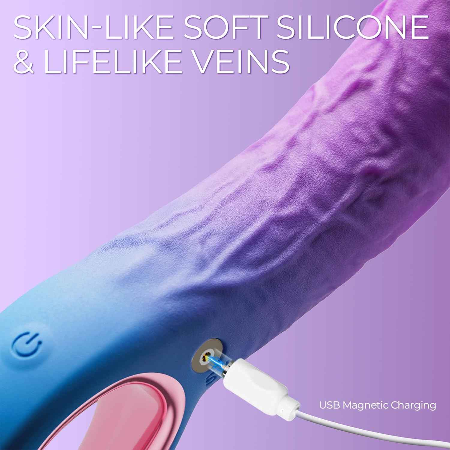 CONIJOK 7.8 Inch Realistic Dildo Vibrator with 10 Modes