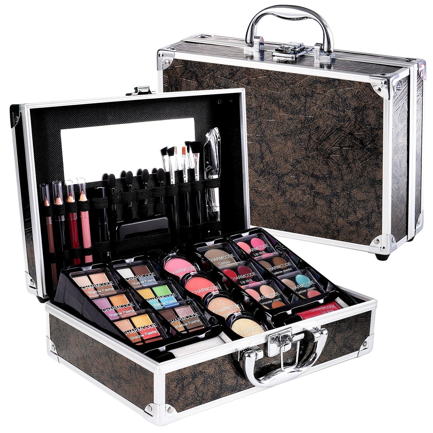 Complete Beauty Train Case with Makeup Kit
