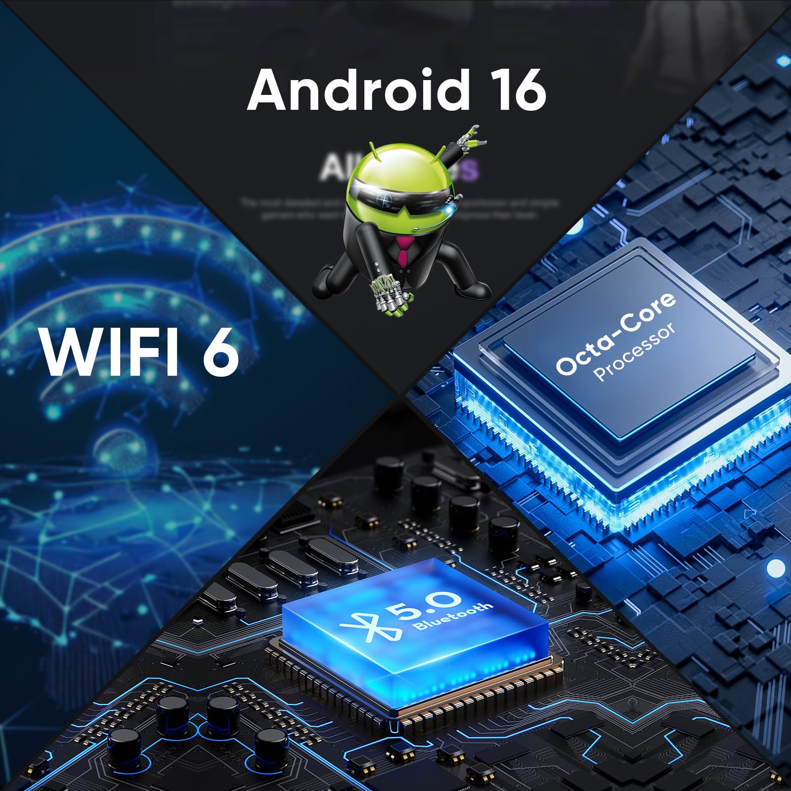 WXUNJA Android 16 Tablet,11 Inch Tablets with Octa Core Processor, 28GB RAM 128GB ROM 1TB Expand, Widevine L1, 8000mAh Battery, 2.4/5Ghz Dual WiFi/GPS/FM, 5/8MP Cameras, Case Included