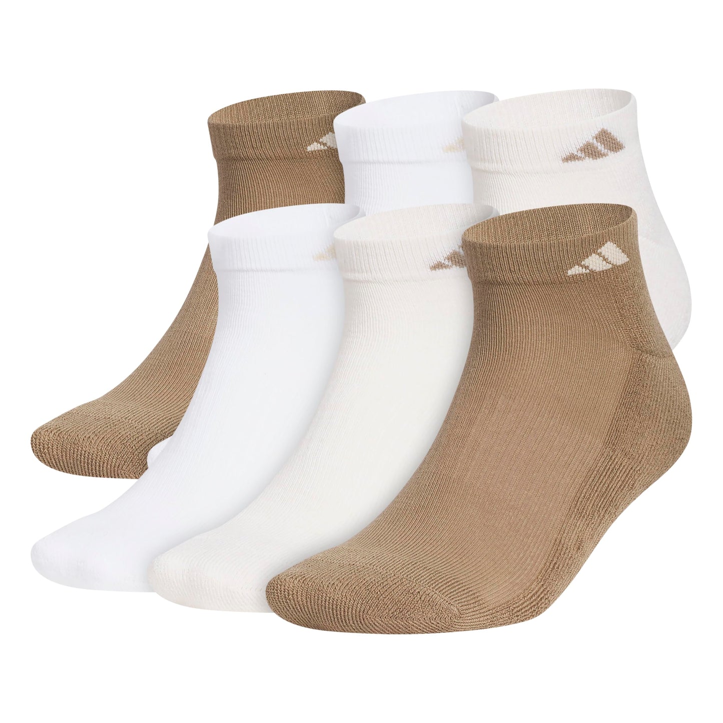 adidas Men's Athletic Cushioned Low Cut Ankle Socks (6 Pairs) Durable & Comfortable