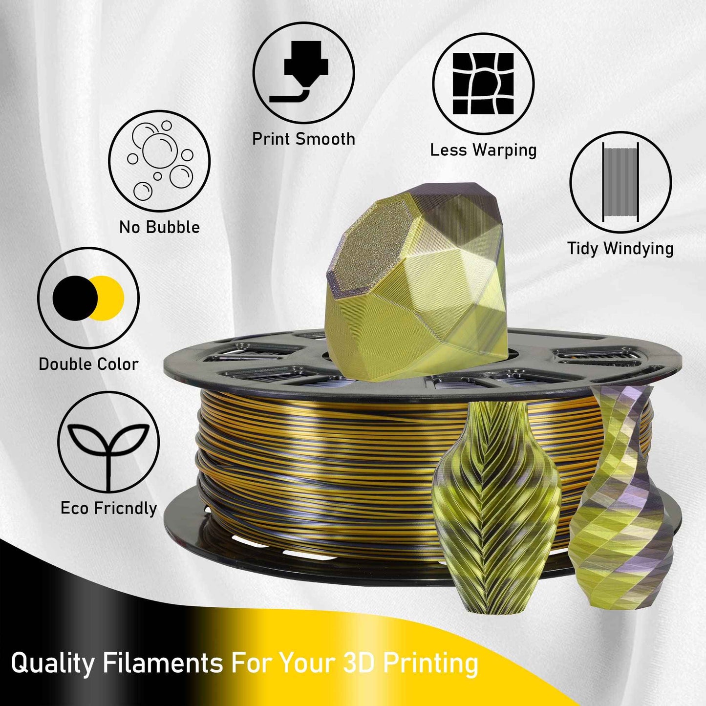 MIKA3D pla Filament 1.75mm 1KG 2.2lbs 3D Printer Filament