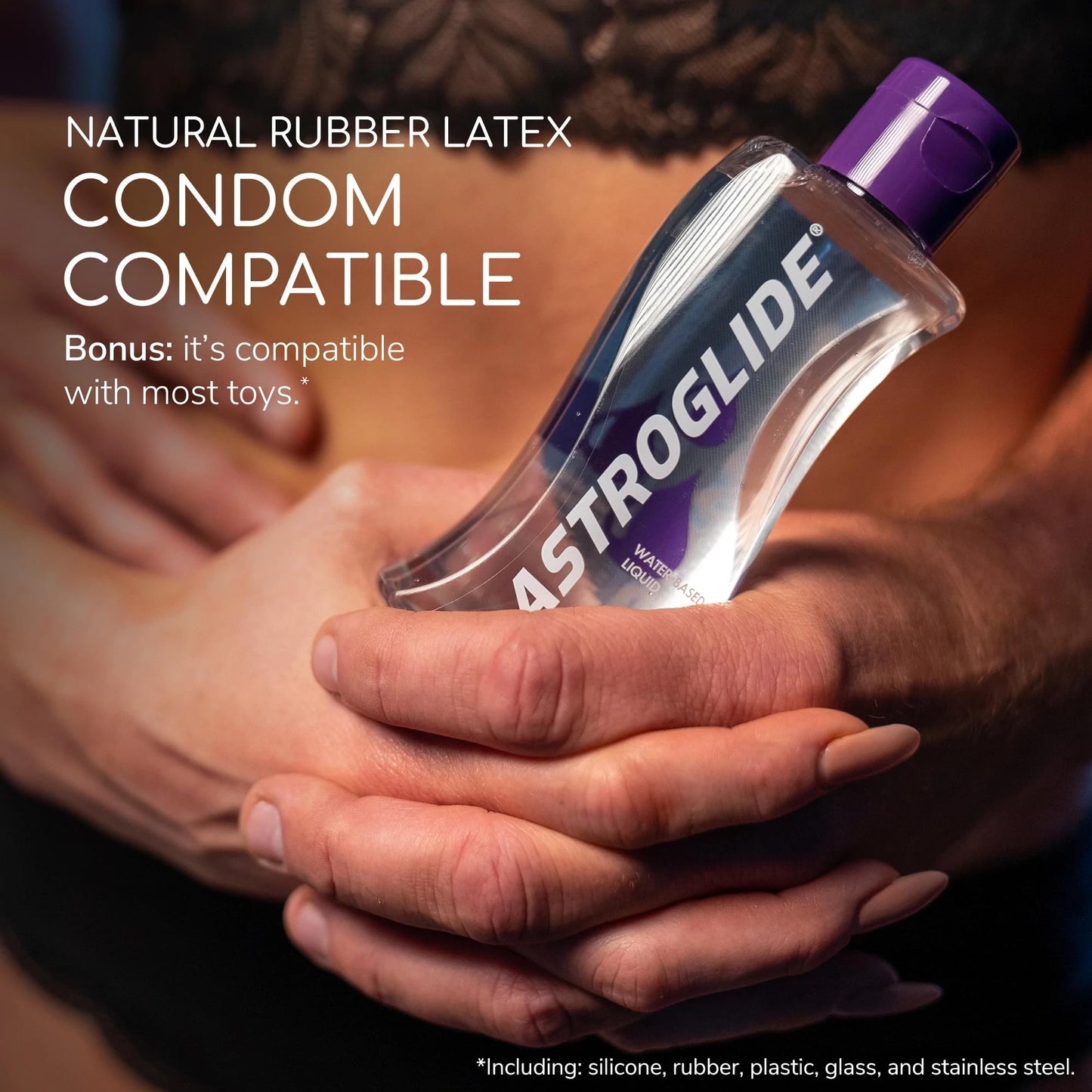 Astroglide Water Based Lube (12 Fl Oz), Liquid Personal Lubricant, for Men, Women and Couples, Safe for Toys, Value Size