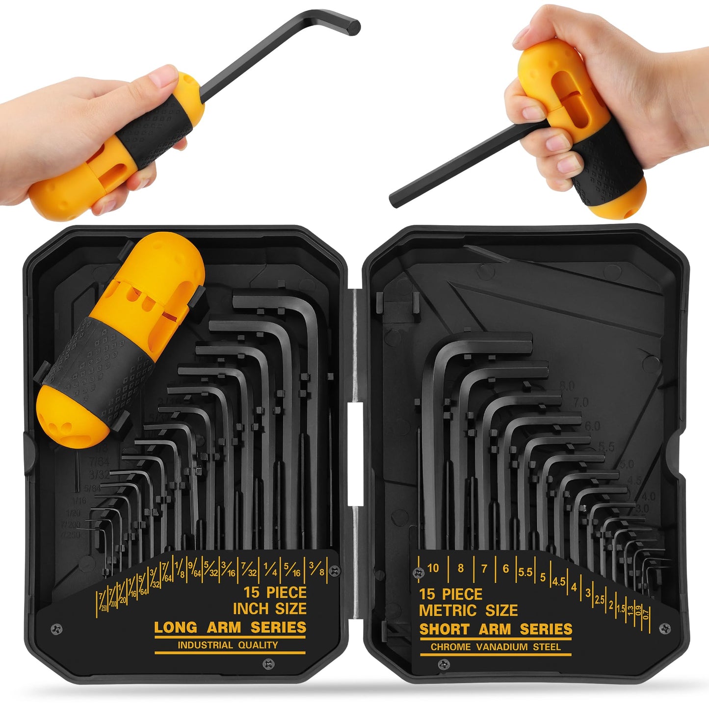 ELEAD Hex Key Allen Wrench Set, High-Visibility Size Markings