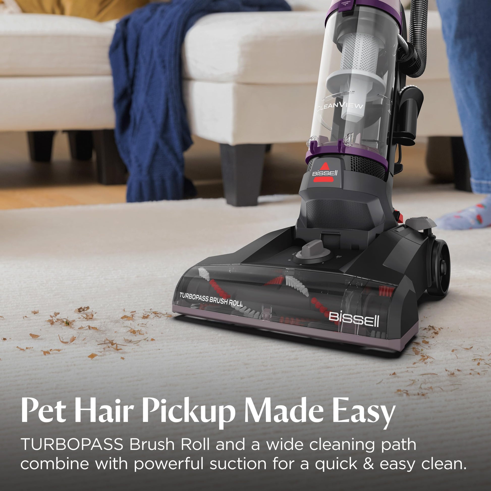 Bissell CleanView Compact Turbo Upright Vacuum