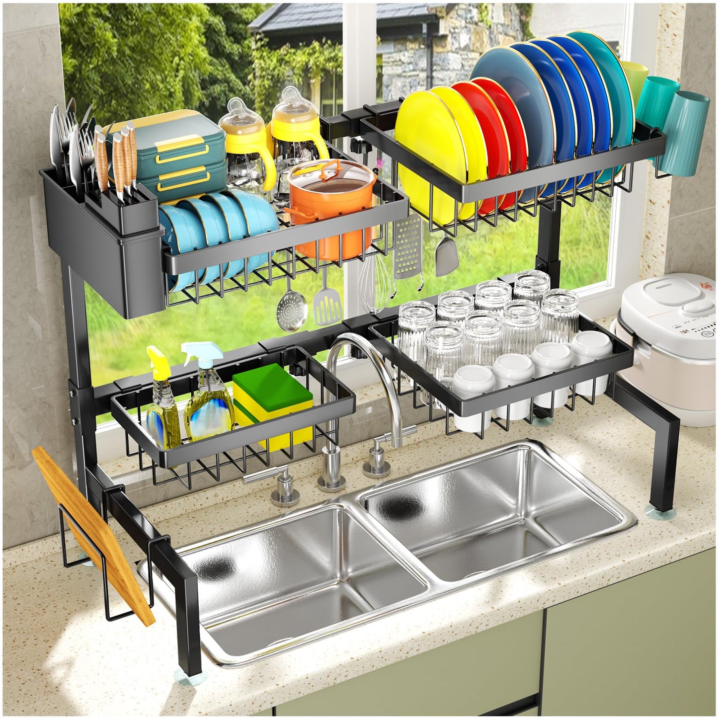 YKLSLH Over Sink Dish Drying Rack
