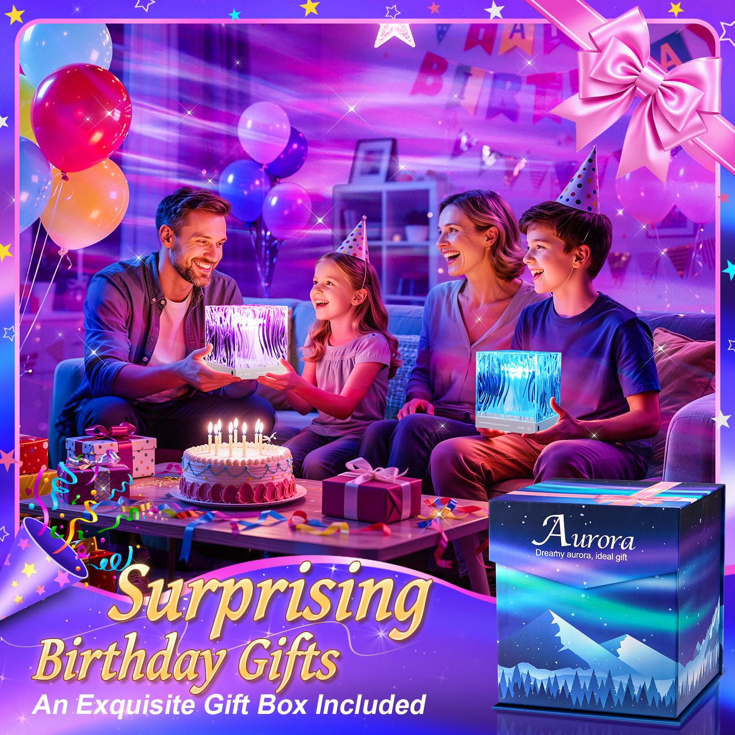 PIKOY Northern Lights Projector & Birthday Gifts