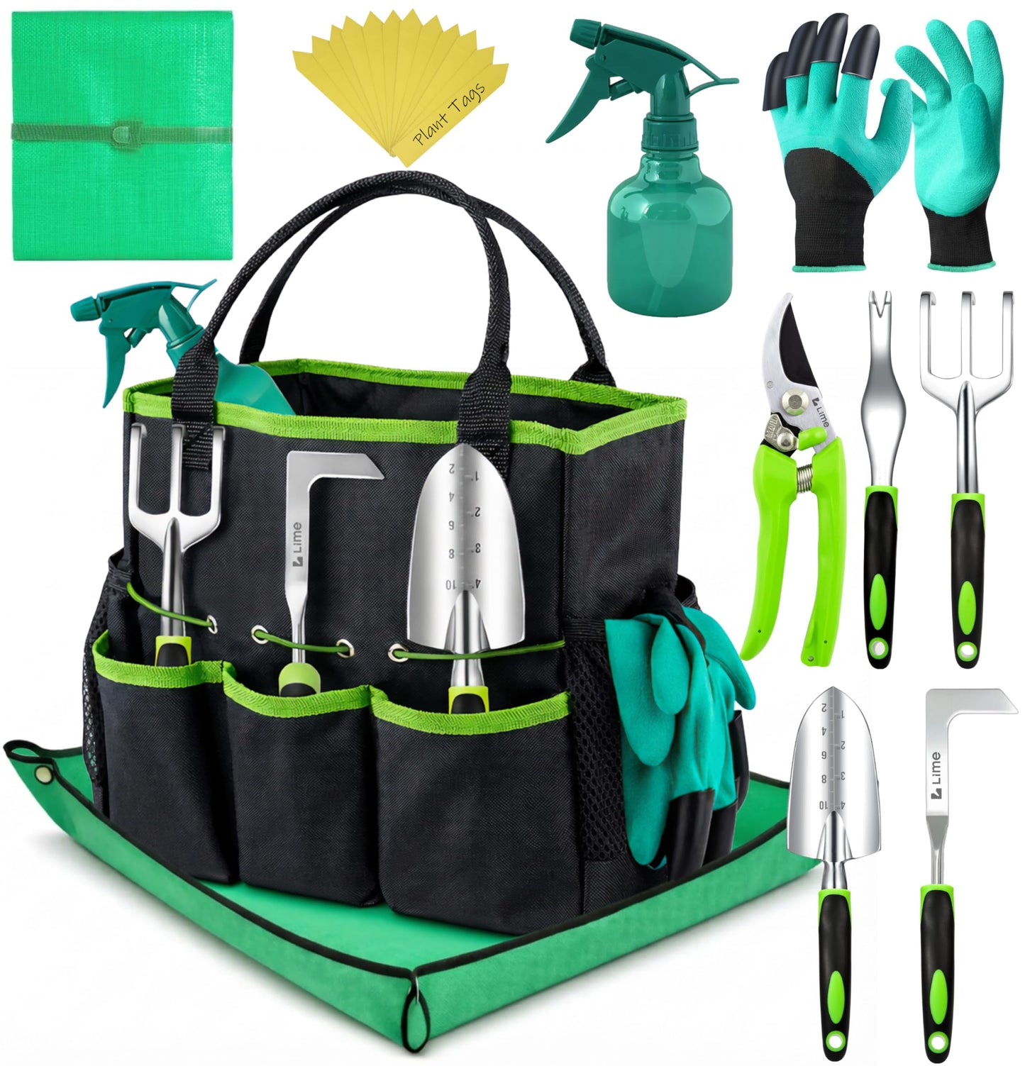 Heavy Duty Gardening Tools - Gardening Gifts for Women, Men, Mom, Dad - Durable, Ergonomic Garden Tools Set