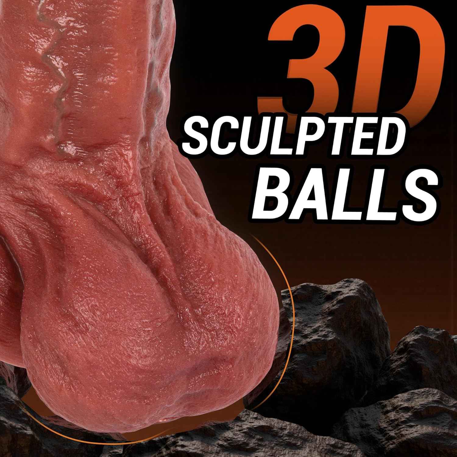 Inner Joy 9.1 Inch Realistic Silicone Dildo with Suction Cup