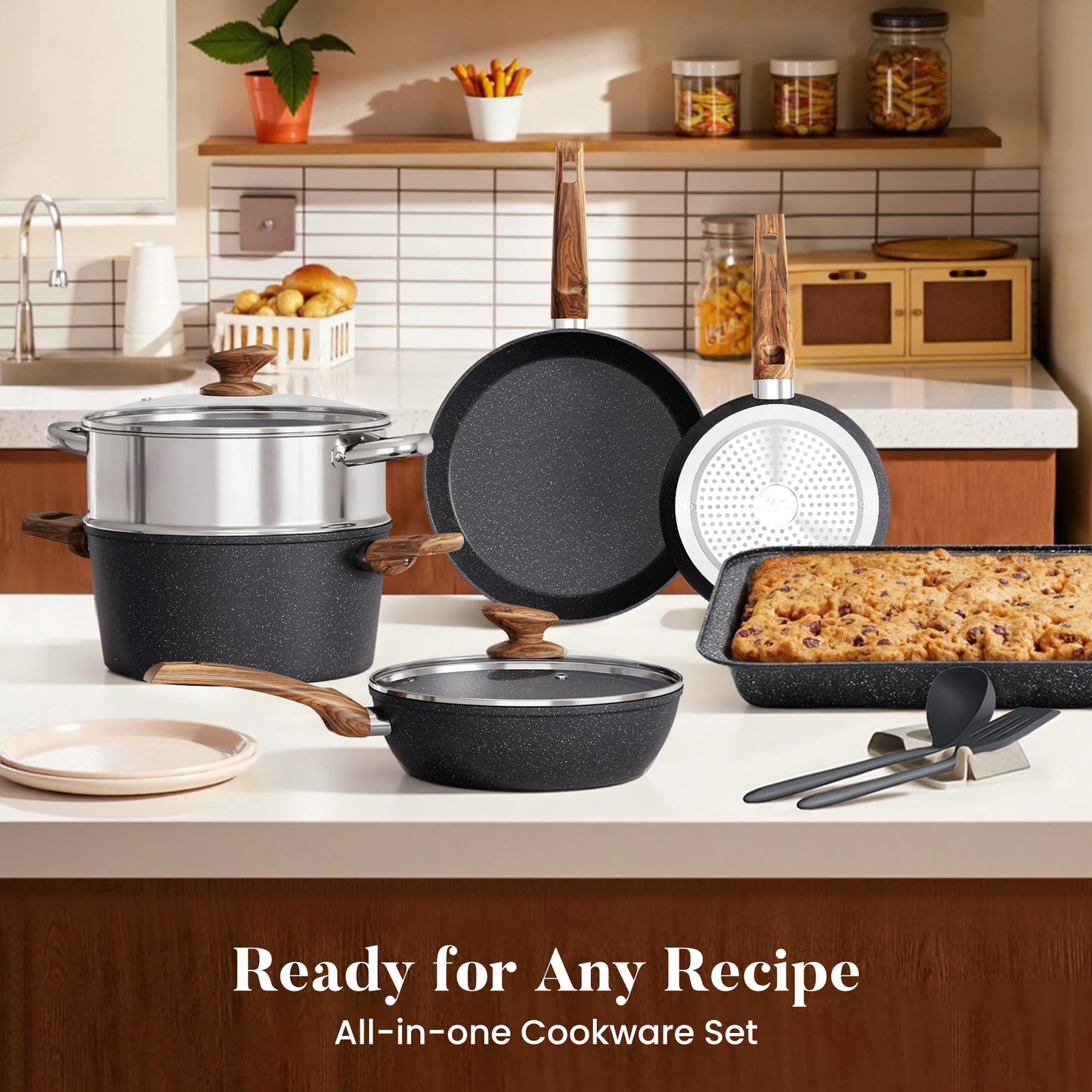 Kitchen Academy Induction Cookware Set…
