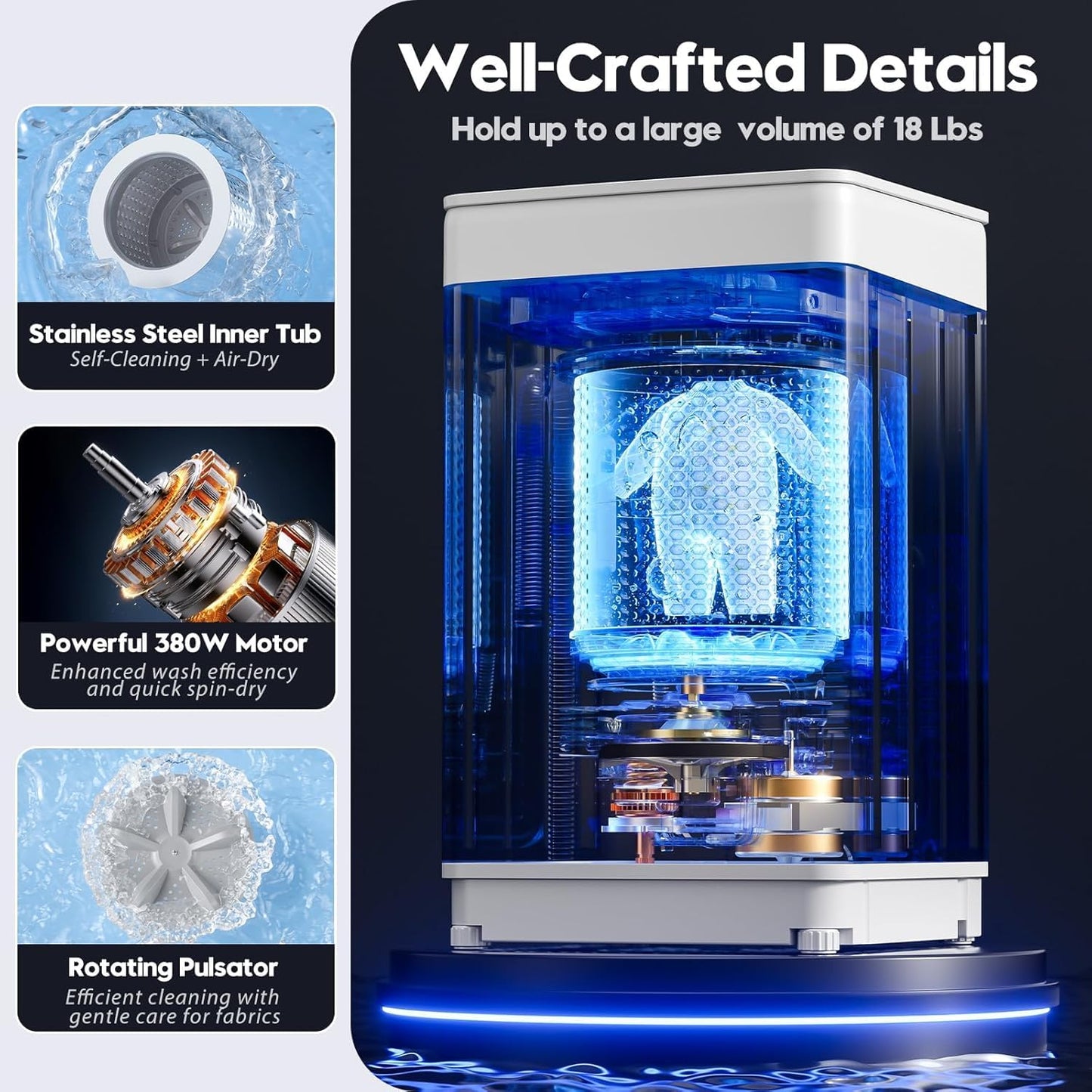Auertech Portable Washer and Dryer Combo Set