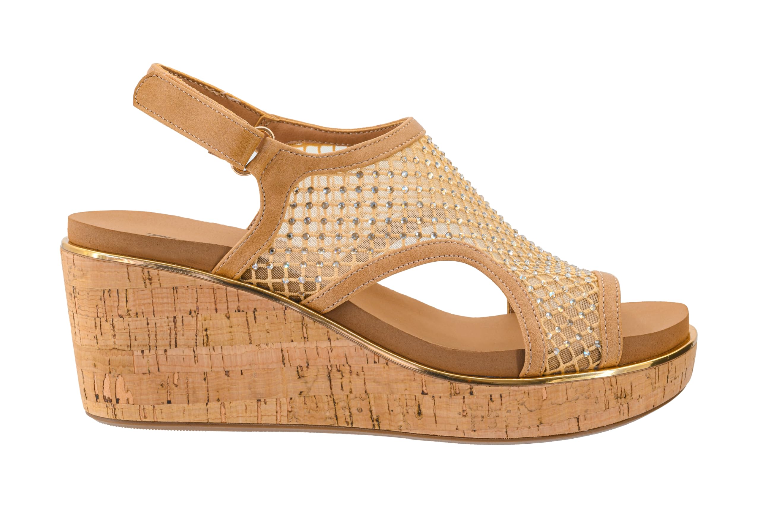 Corkys Footwear Womens Carley Wedges, Featuring Corkys EVA Foam Cushioned Insoles, A 2.5 Inch Heel, Lightweight For All Day Wear, And Hook And Loop Closure