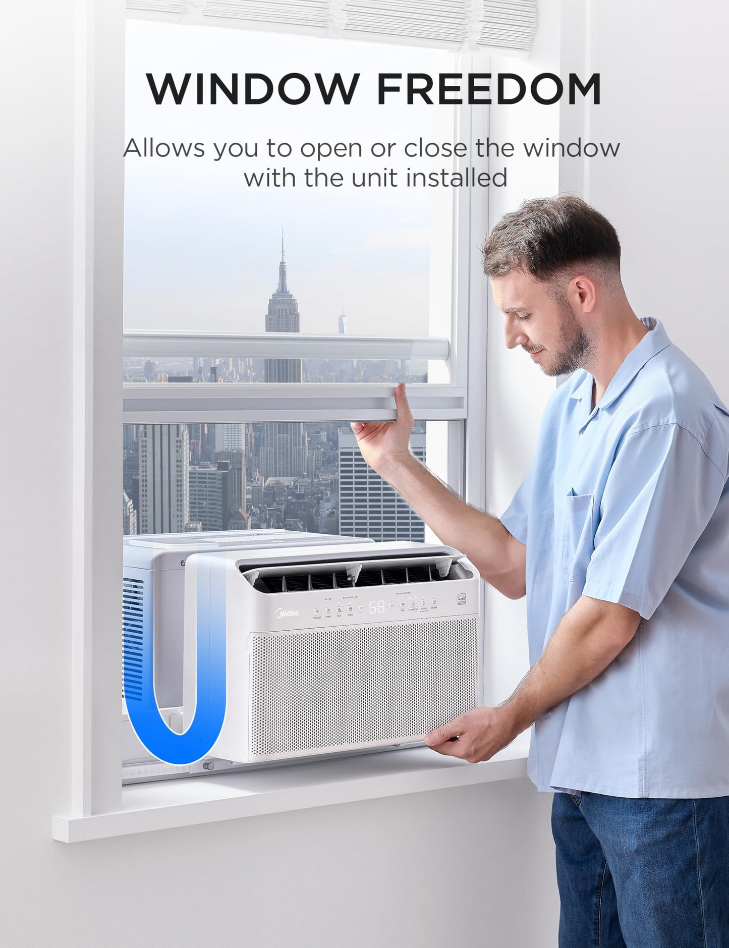 Midea U Shaped Smart Inverter Window Air Conditioner