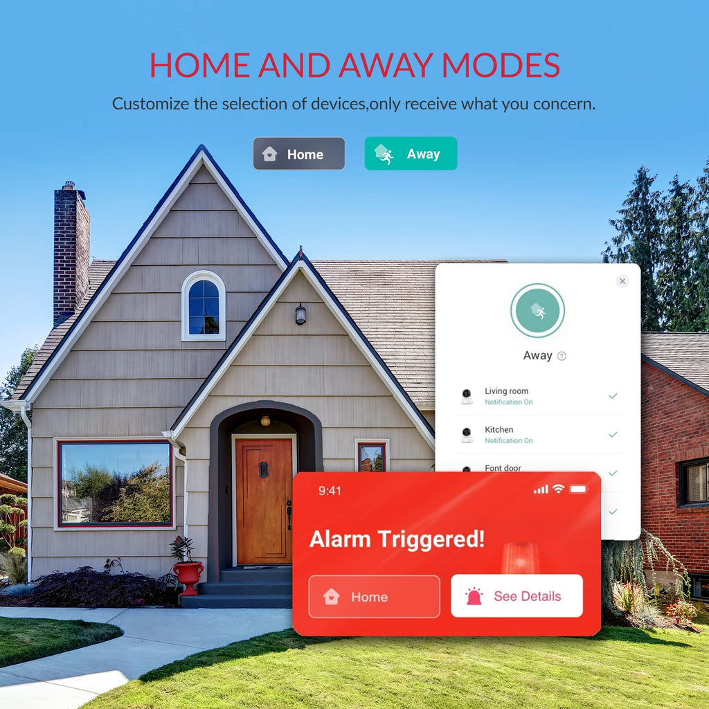 YI Pro 2K 4PC Home Security Camera, Indoor Camera with Person, Vehicle, Animal Detection, Phone App for Baby, Pet, Dog Monitoring, Compatible with Alexa and Google Assistant