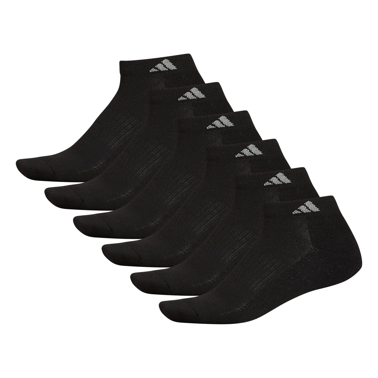adidas Men's Athletic Cushioned Low Cut Ankle Socks (6 Pairs) Durable & Comfortable
