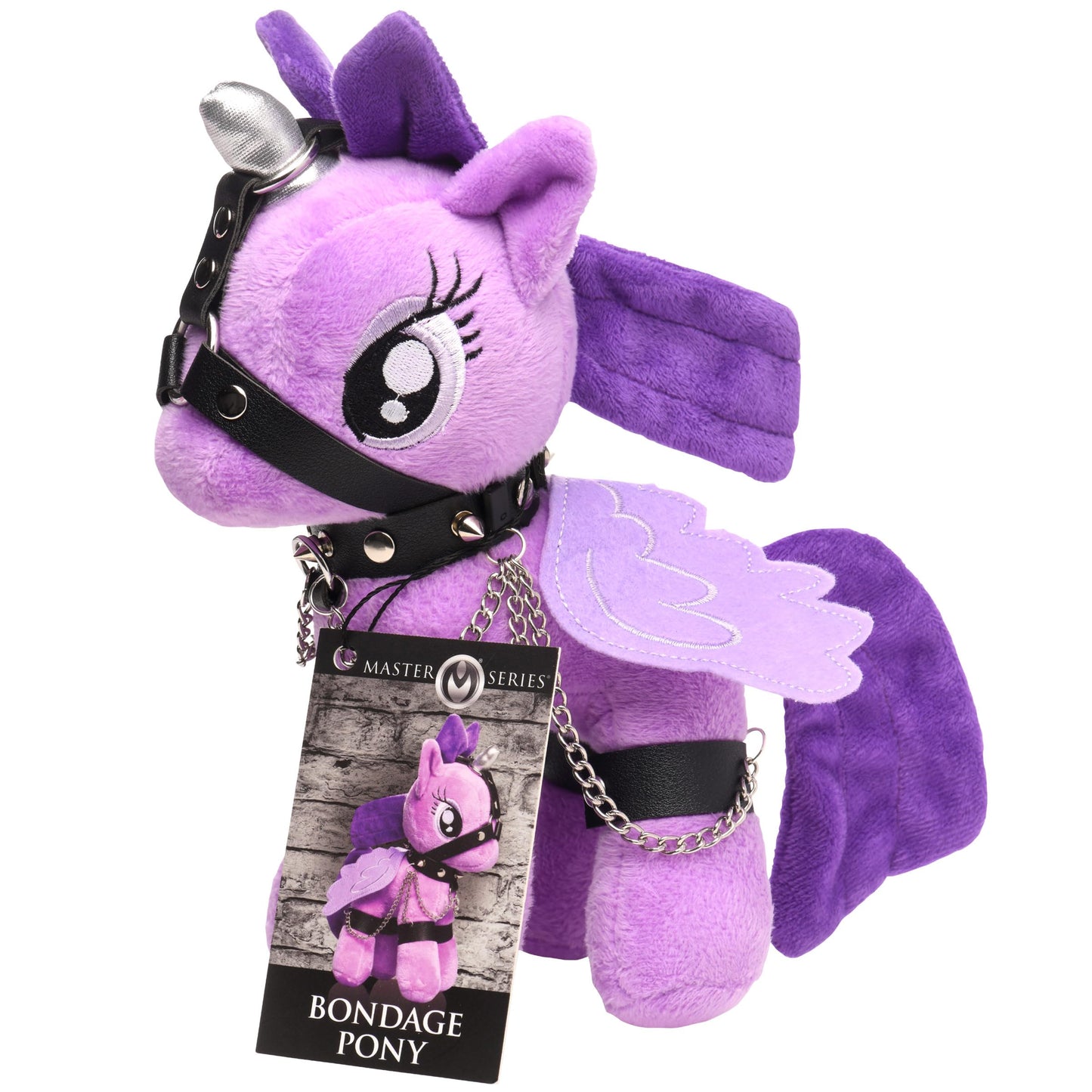 Master Series Scarlet Chainheart Bondage Pony Plush