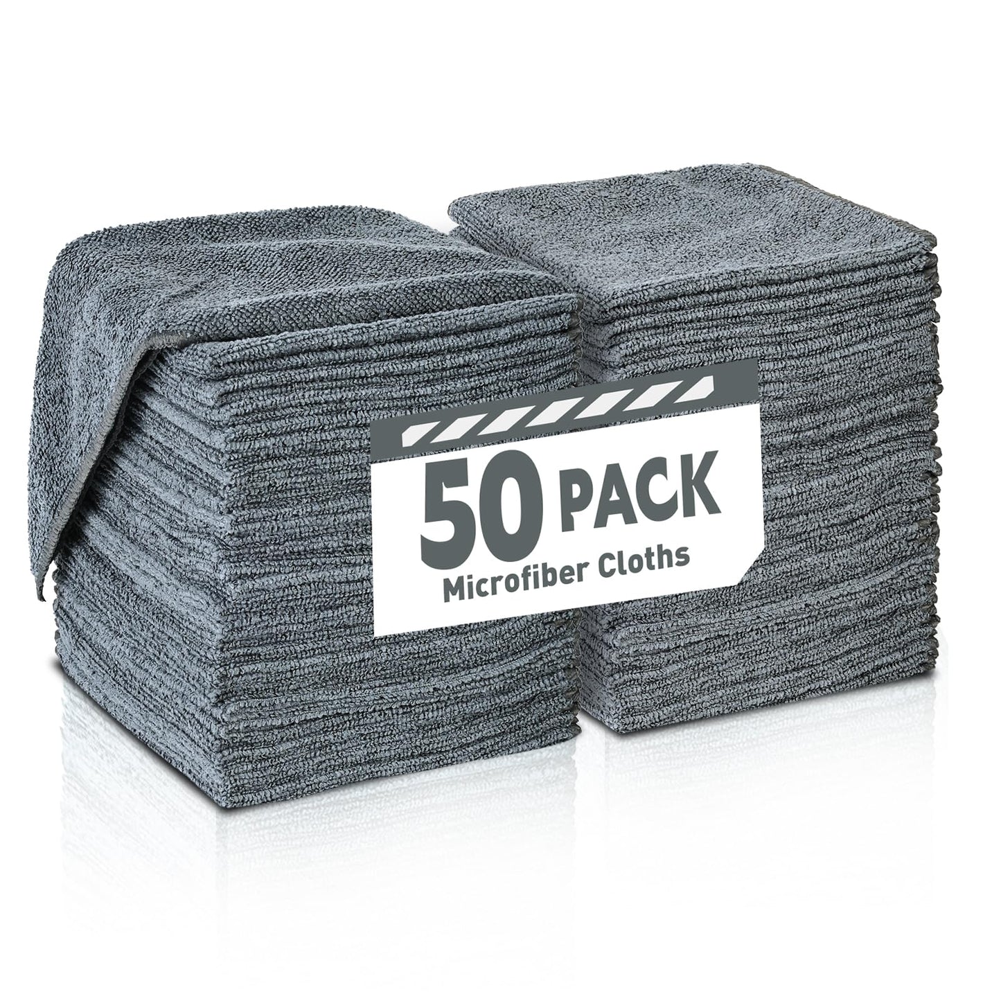 TEAWOO Microfiber Towels Bulk, Cleaning Cloths, Microfiber Towels for Cars, Cleaning Rags (12x12 inches)