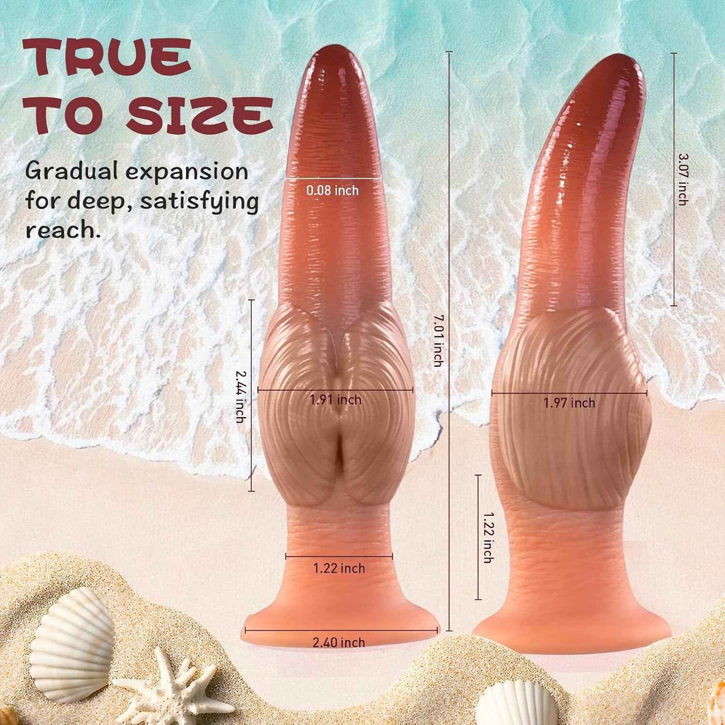 ENAMORADOS Fantasy Deep Sea Monster Knot Dildo Silicone Suction Cup