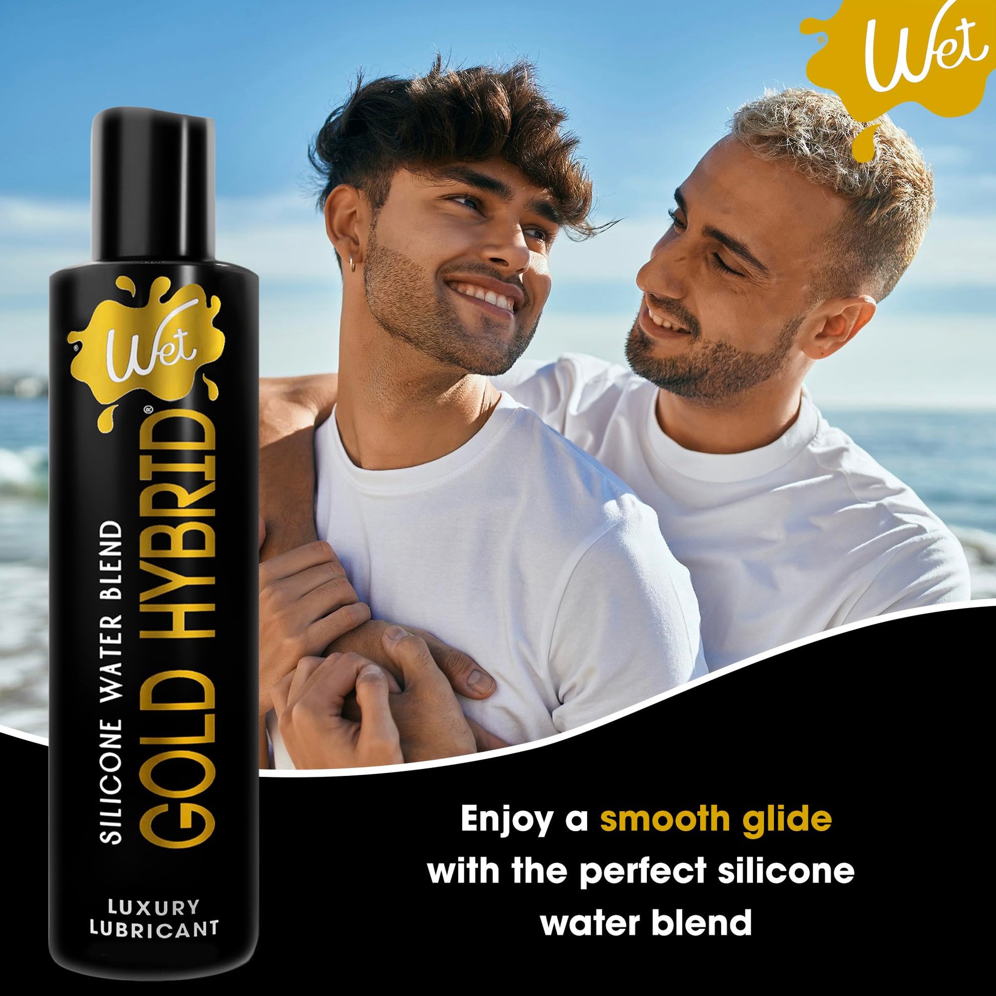 Wet Platinum Silicone Based Lube, Ultra Long Lasting Premium Personal Luxury Lubricant, Men Women & Couples Condom Compatible Water Resistant Non Sticky