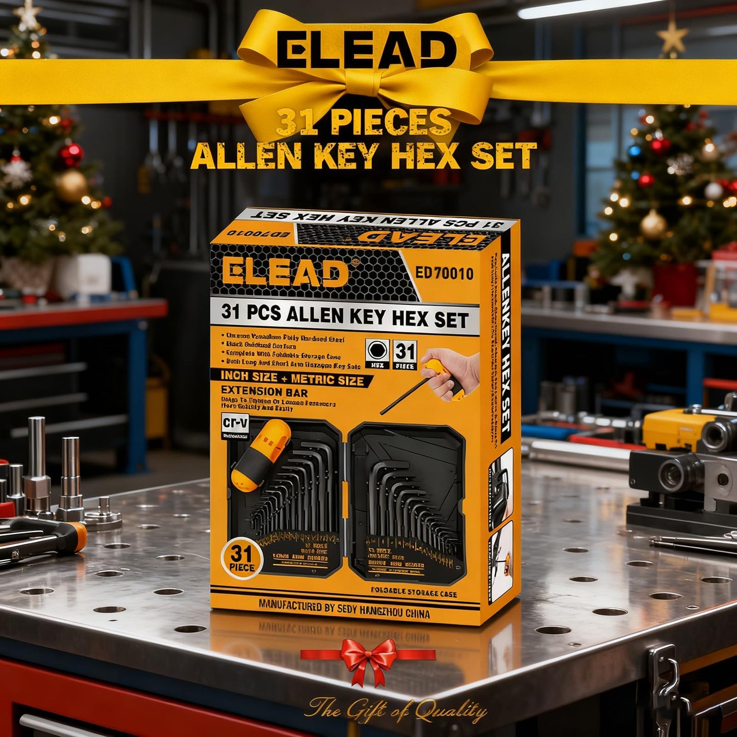 ELEAD Hex Key Allen Wrench Set, High-Visibility Size Markings