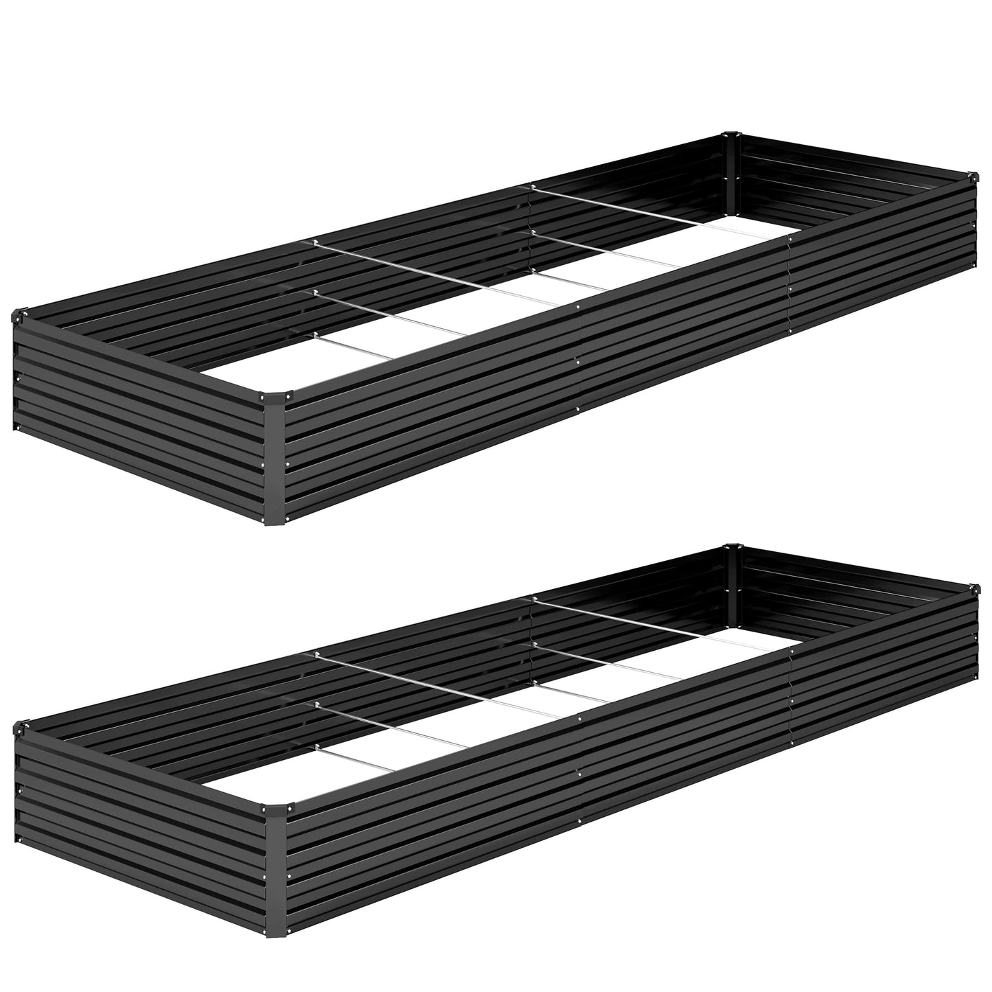 DIIYIV Galvanized Raised Garden Bed,Raised Graden Bed-Square Metal Garden Bed,Large Planter Raised Bed Outdoor,Garden Box for Vegetables,Flower,herb