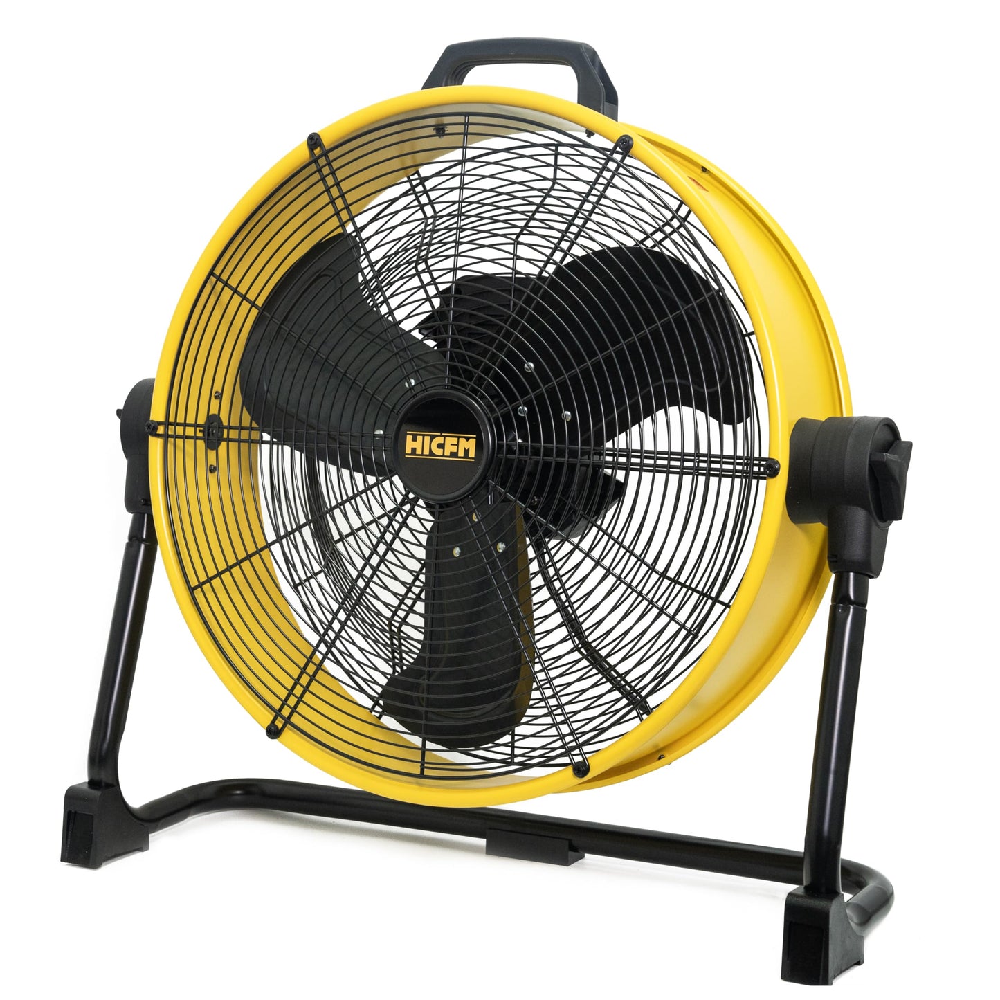 HiCFM Industrial Drum Fan High Velocity Heavy Duty Metal Air Circulator for Basement Warehouse Factory workshops Patios