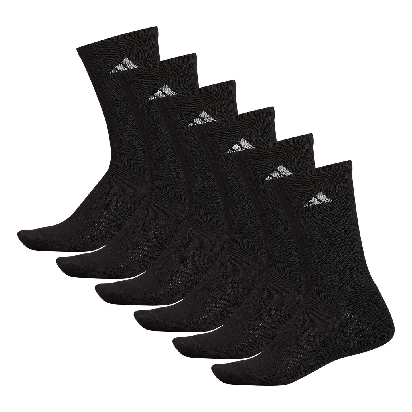 adidas Men's Athletic Cushioned Crew Socks (6 Pairs) Durable & Comfortable